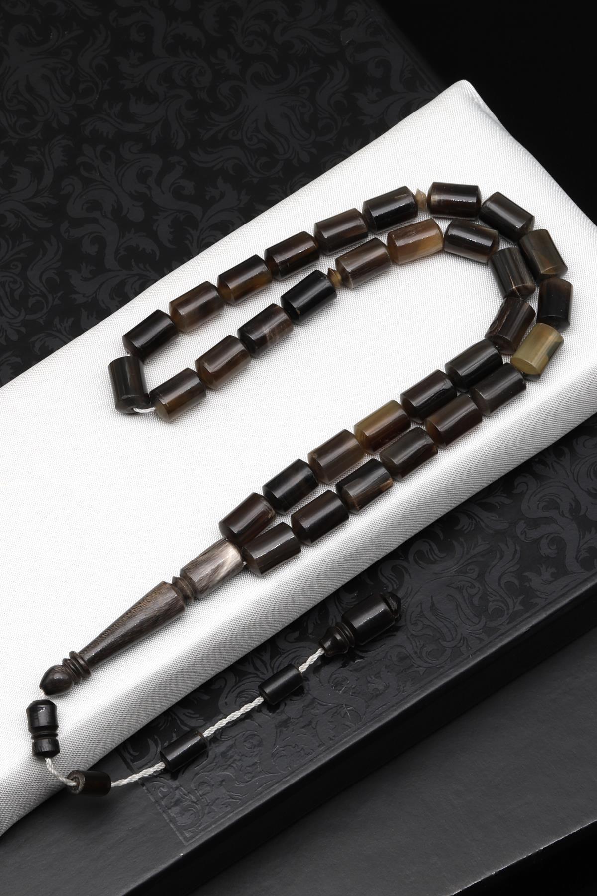 Bufalo Boynuzu Tesbih 7 x 11 mm Silindir Kesim - T-1539