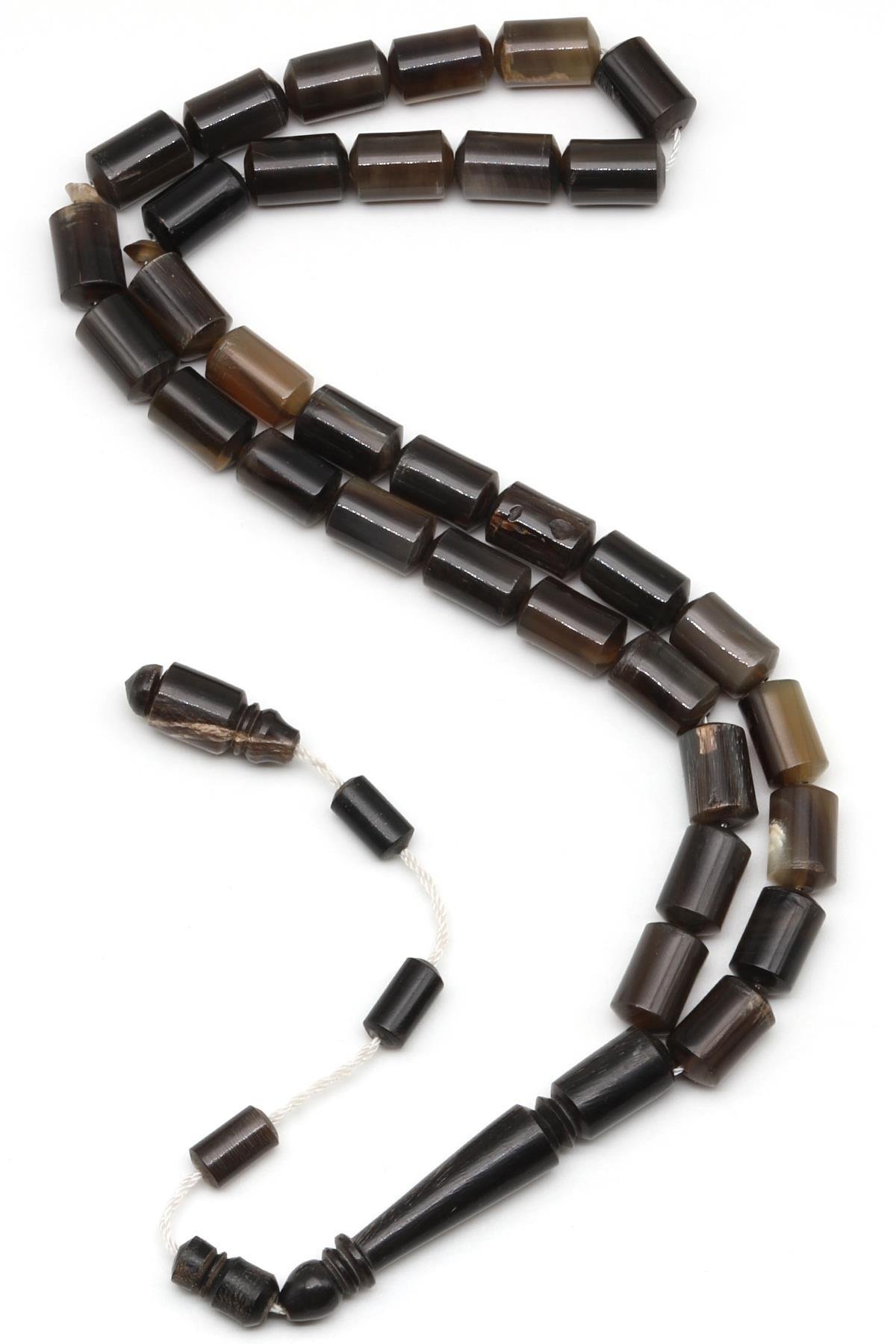 Bufalo Boynuzu Tesbih 7 x 11 mm Silindir Kesim - T-1539