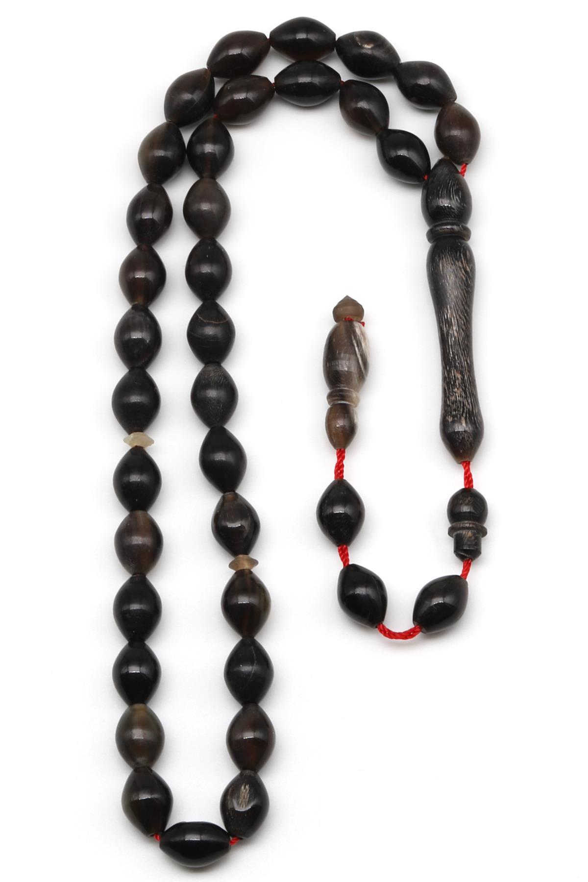 Bufalo Boynuzu Tesbih 7 x 9 mm Arpa Kesim