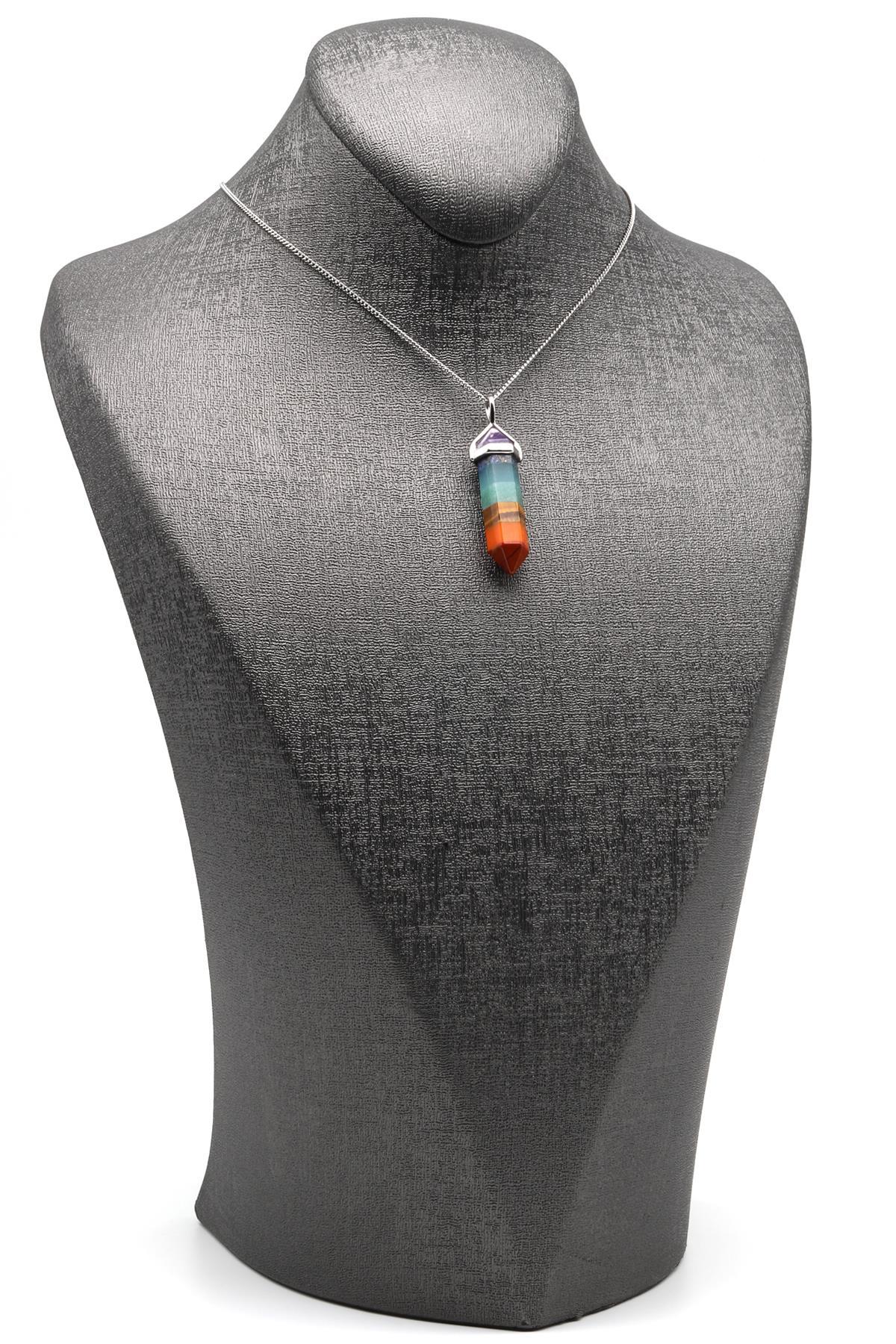 Çakra Doğal Taş Çivi Model Kolye