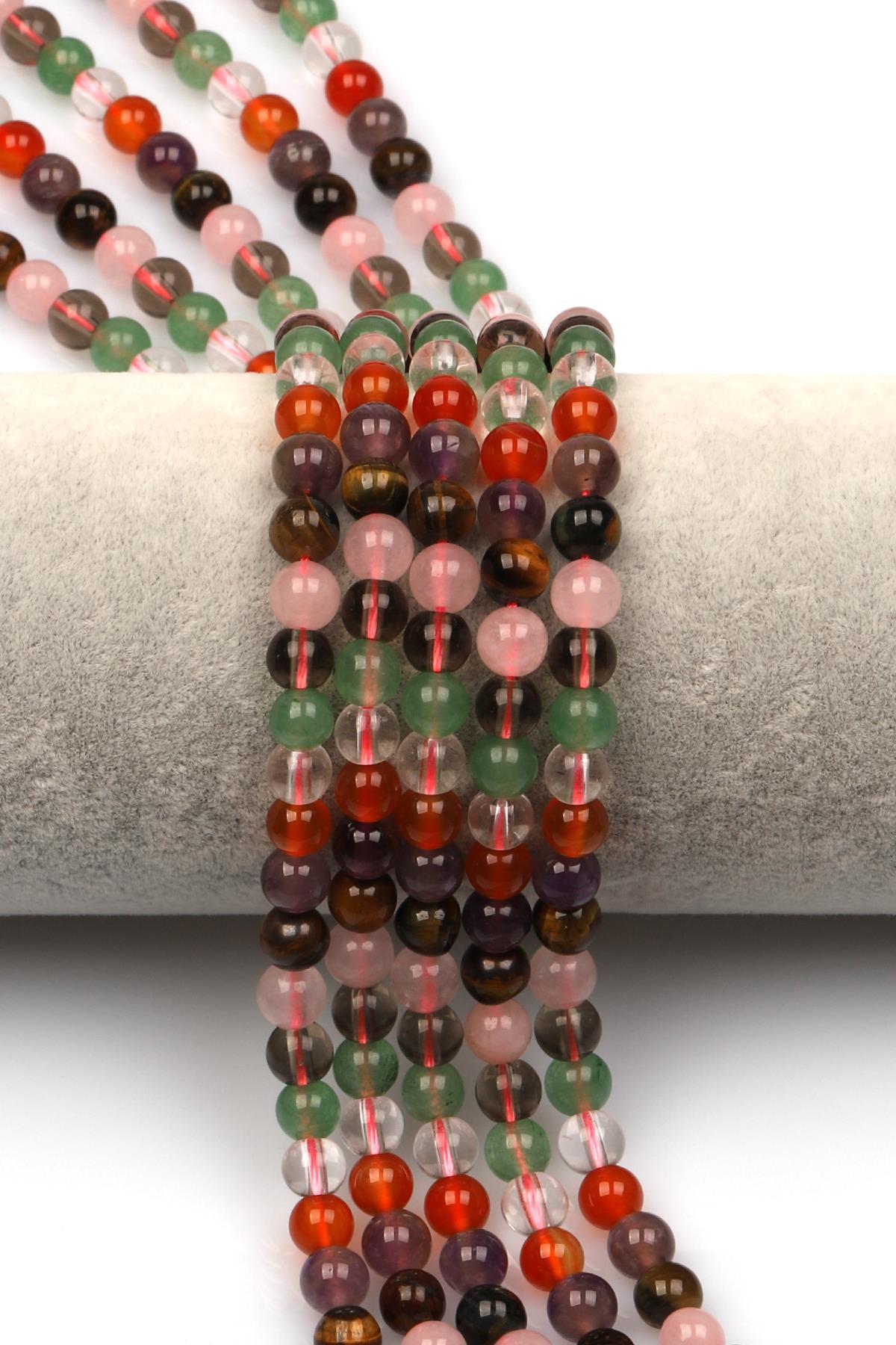 Çakra Doğal Taş Dizi 6 mm Küre Kesim