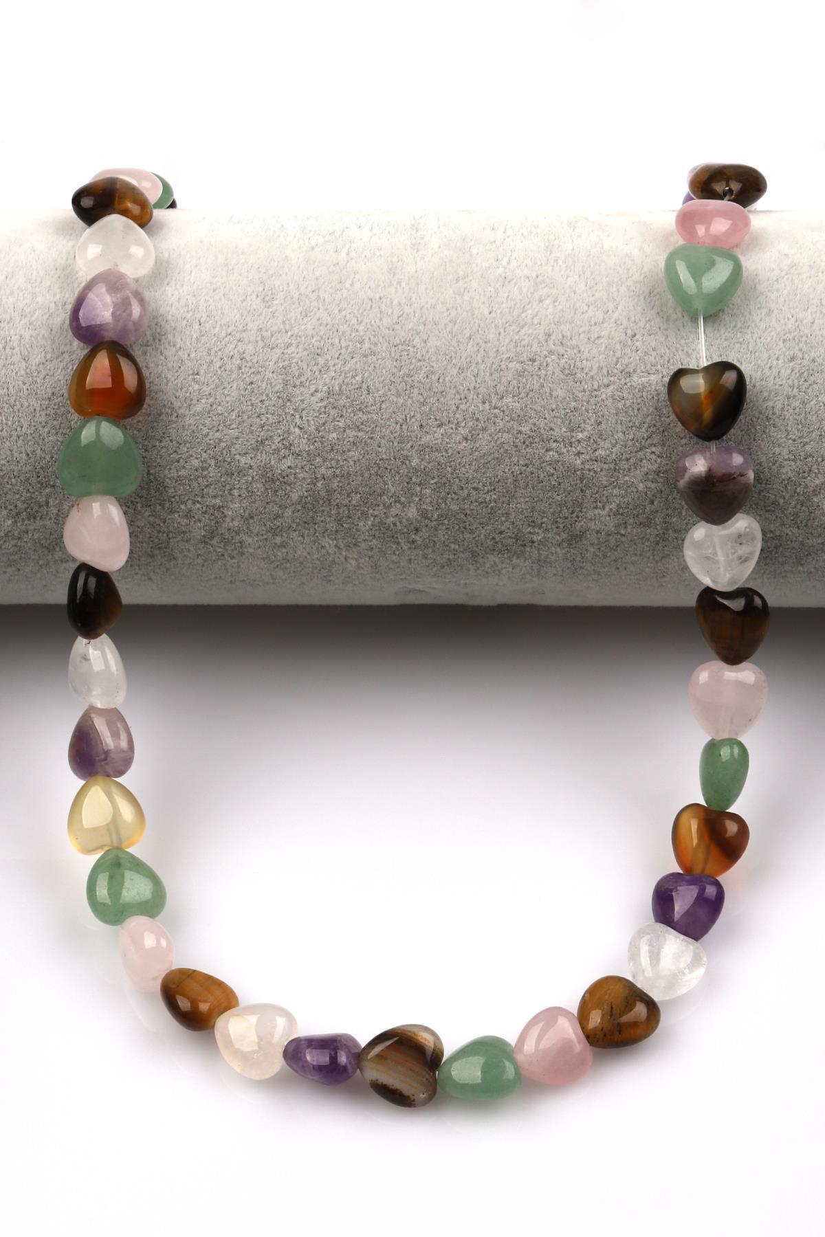 Çakra Doğal Taş Dizi Kalp Kesim