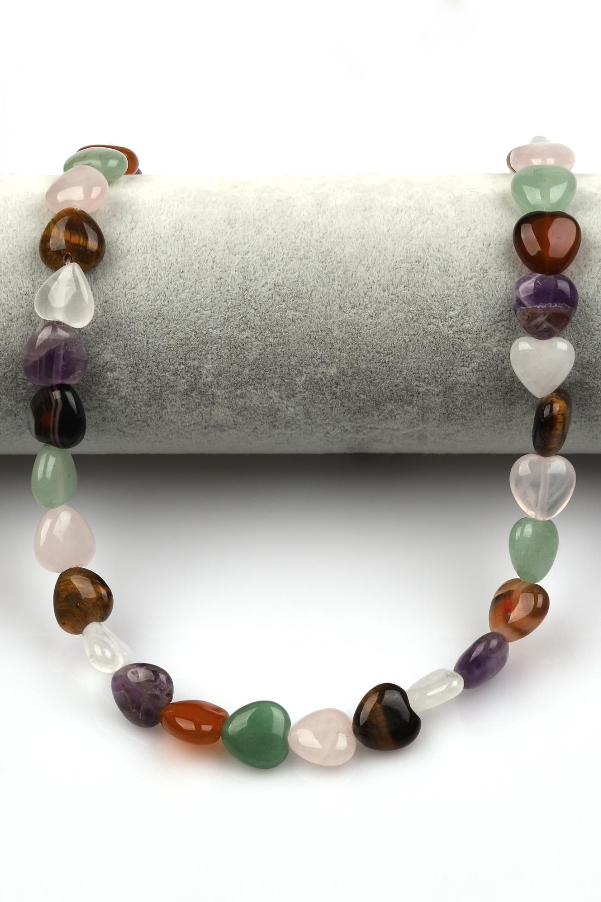 Çakra Doğal Taş Dizi Kalp Kesim