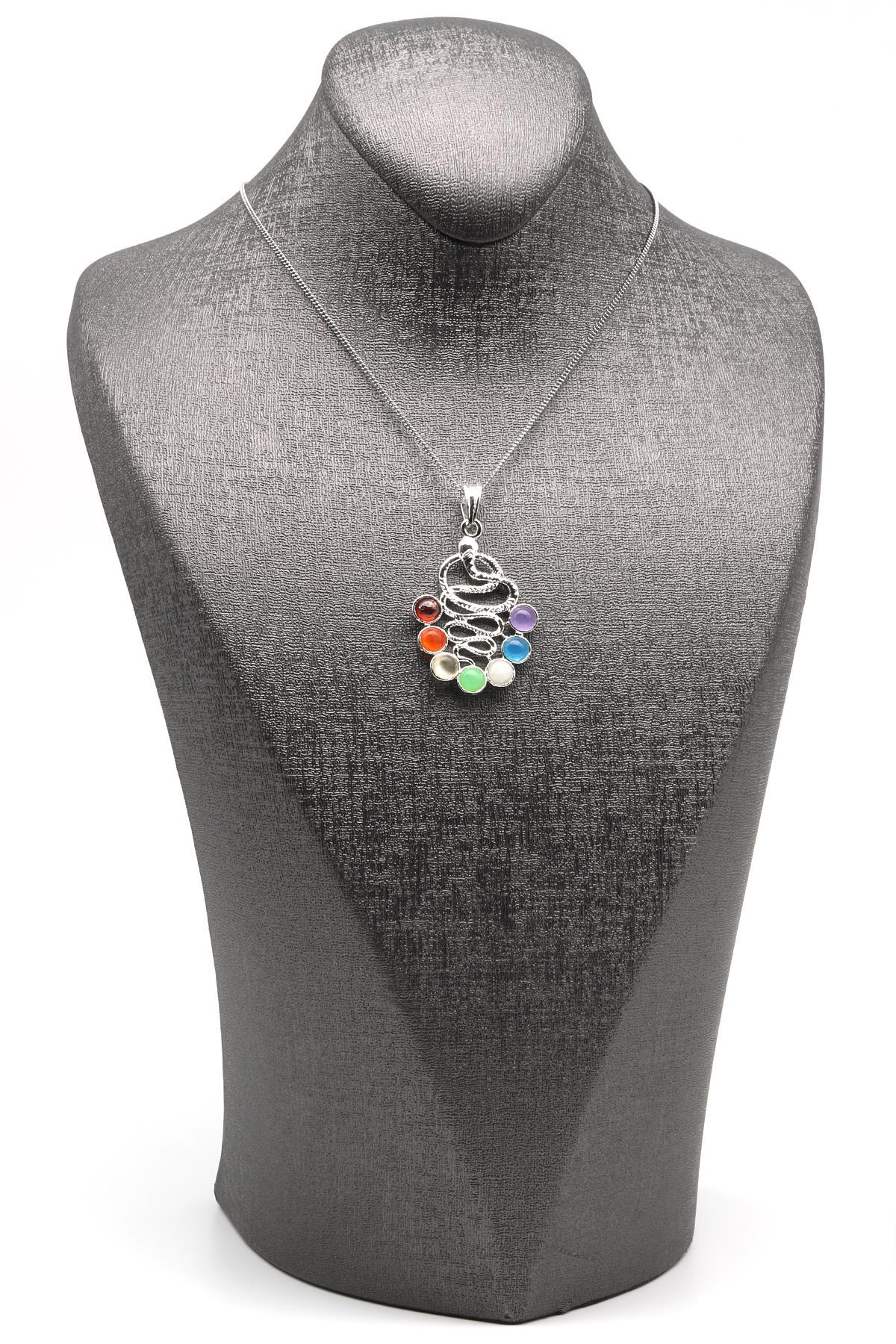 Çakra Doğal Taş Kolye