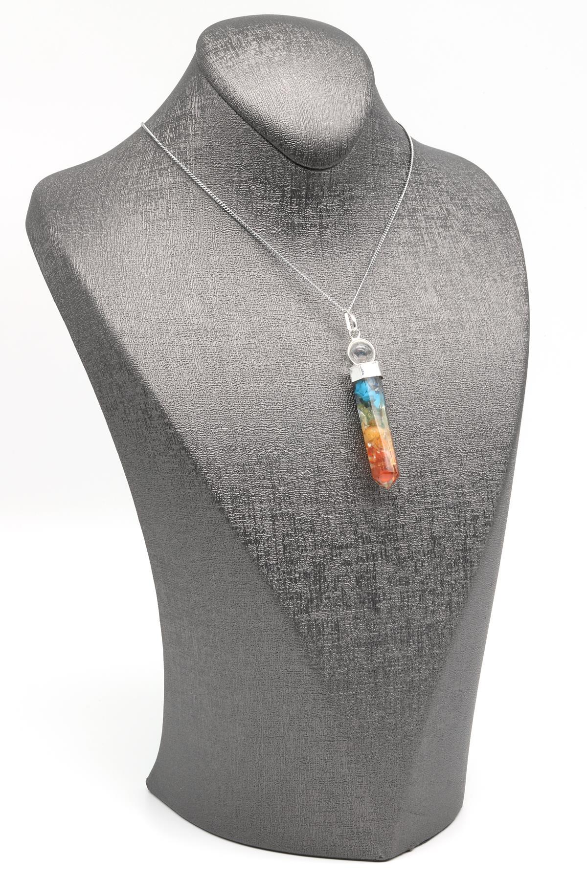 Çakra Doğal Taş Orgonit Kolye