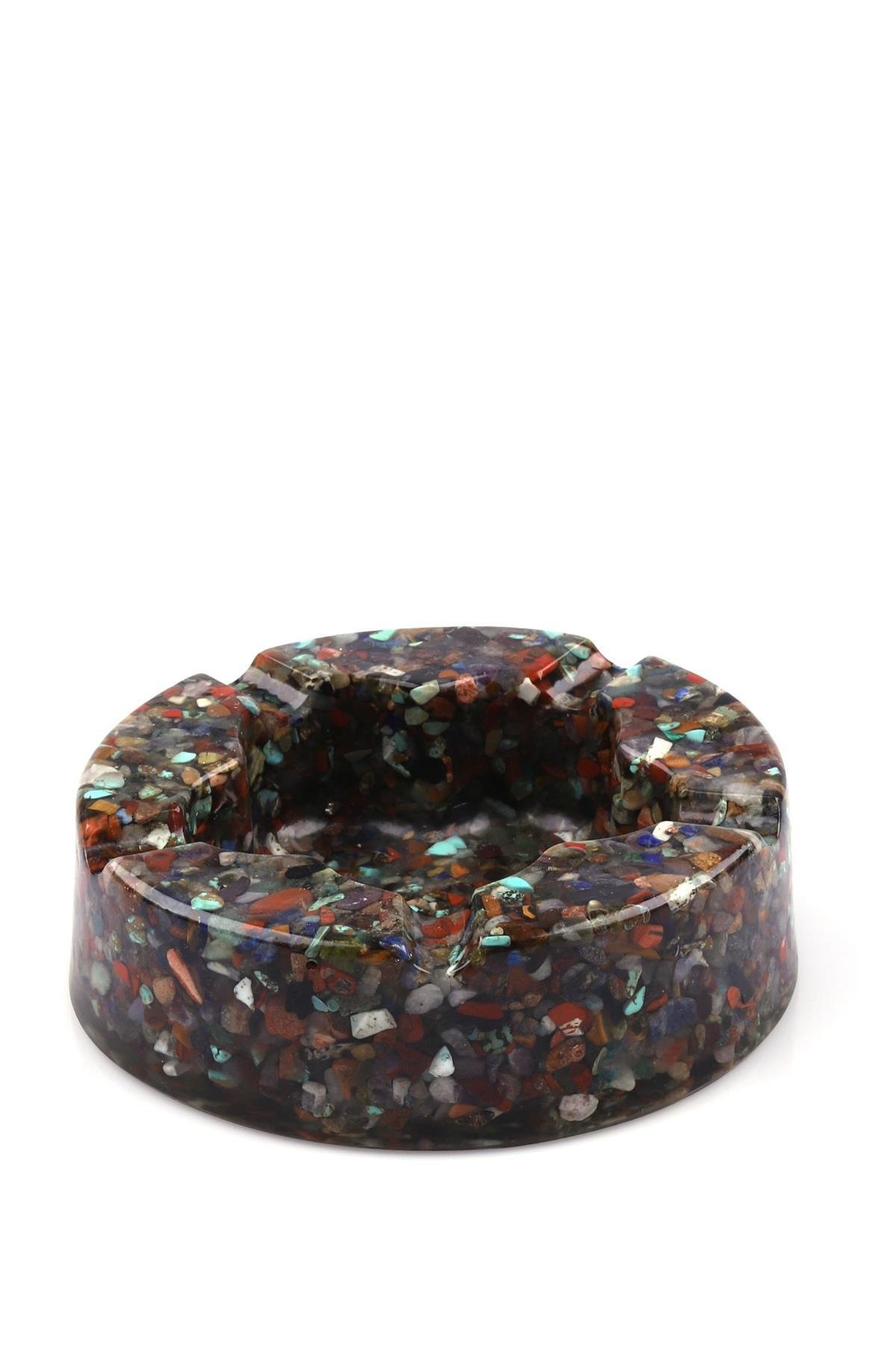 Çakra Doğal Taş Orgonit Kül Tablası