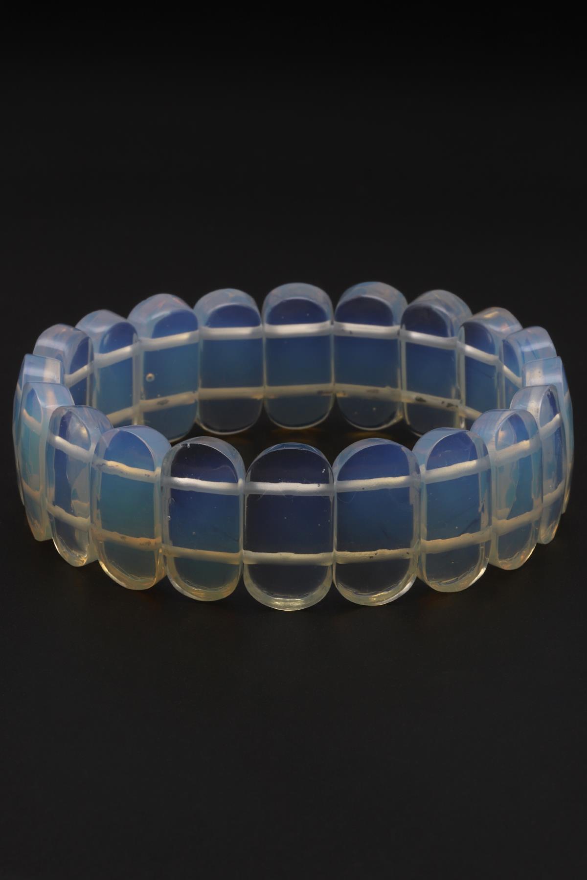 Cam Opal Bileklik 10 x 20 mm Özel Kesim