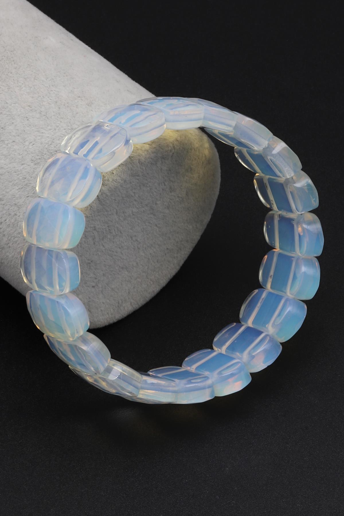 Cam Opal Bileklik 10 x 20 mm Özel Kesim