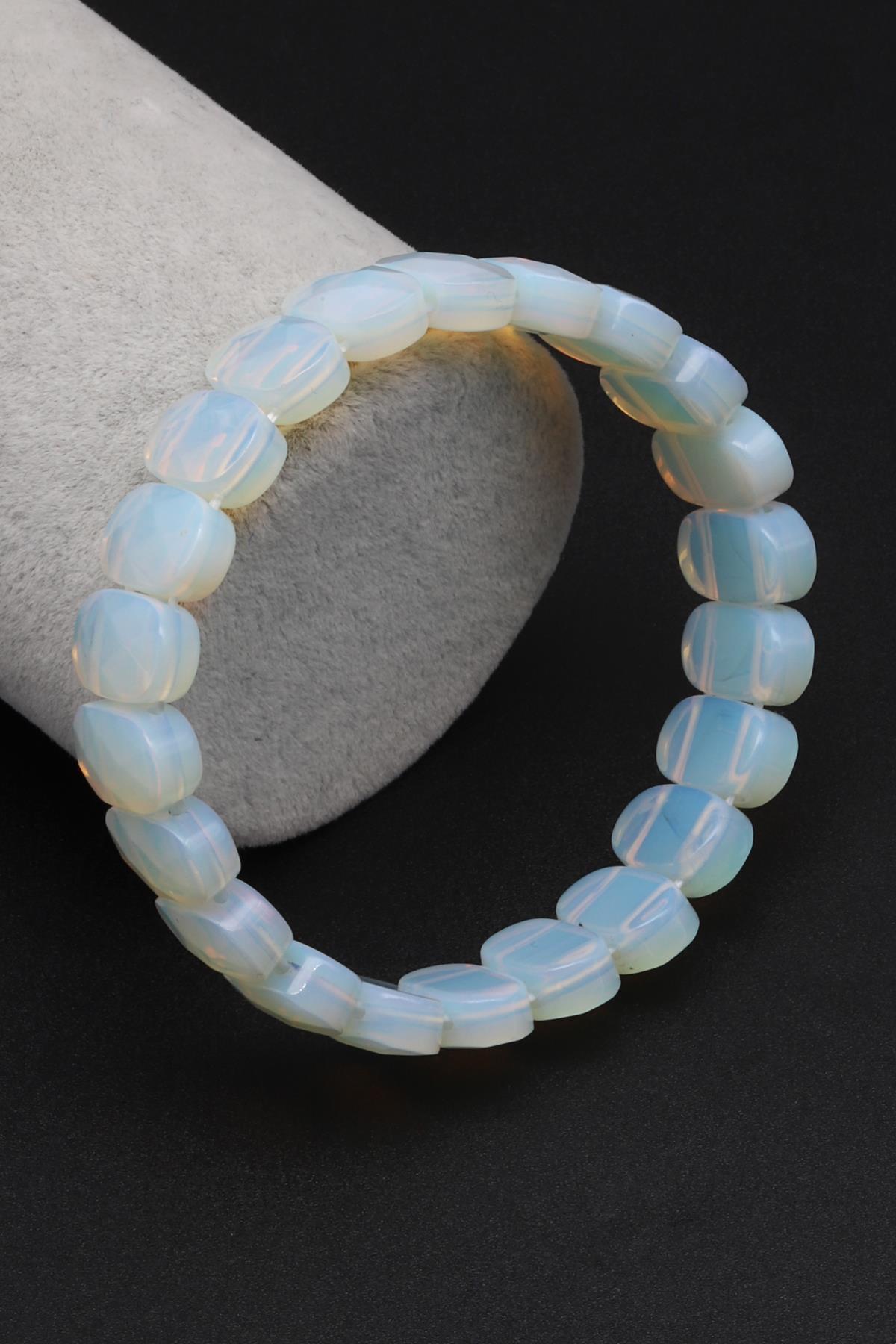 Cam Opal Bileklik 9 x 14 mm Özel Kesim