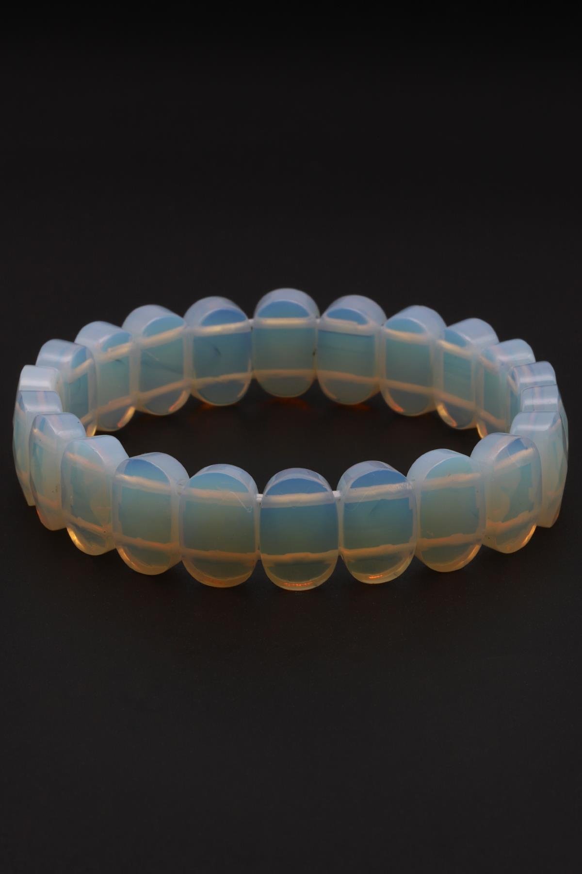Cam Opal Bileklik 9 x 14 mm Özel Kesim