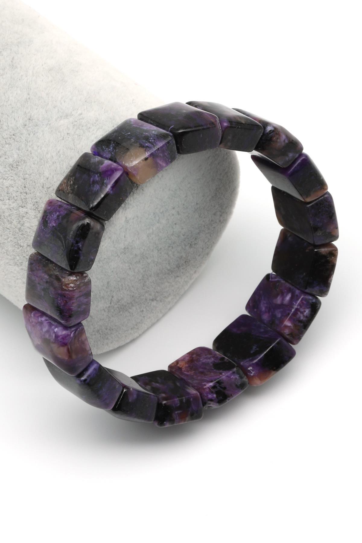 Çeroit Doğal Taş Bileklik 12 x 16 mm Özel Kesim