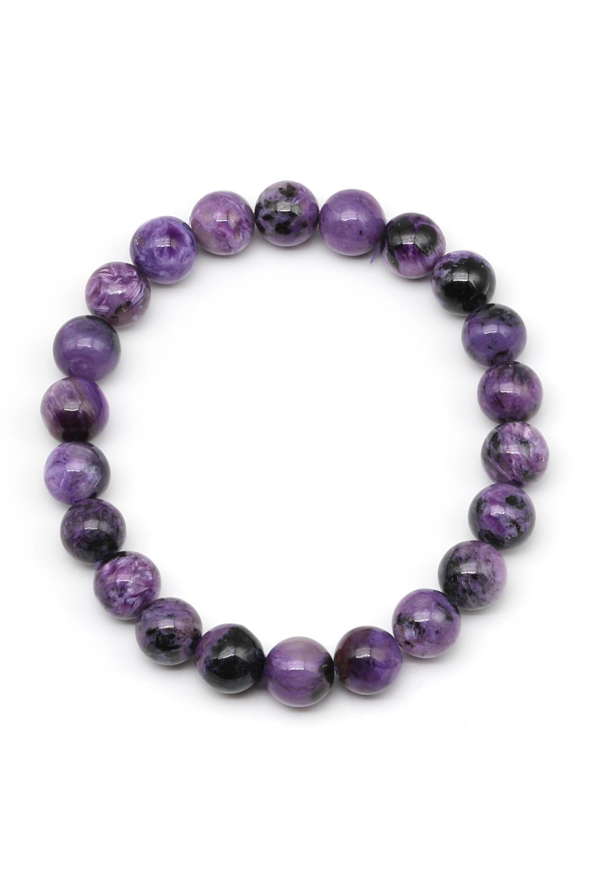 Çeroit Doğal Taş Bileklik 9 mm Küre Kesim