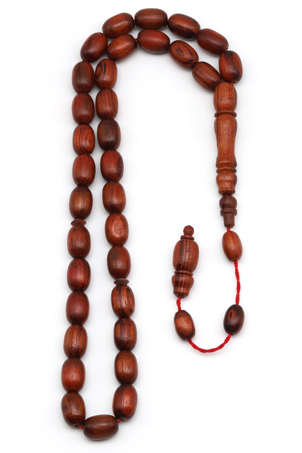 Cocobolo Ağacı Tesbih 8 x 12 mm Kapsül Kesim