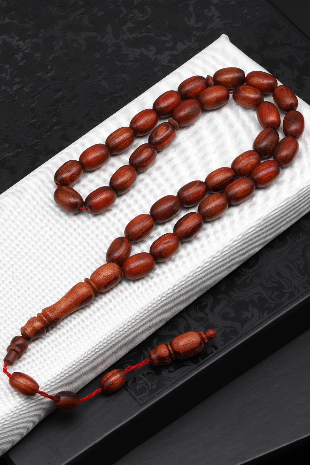 Cocobolo Ağacı Tesbih 8 x 12 mm Kapsül Kesim