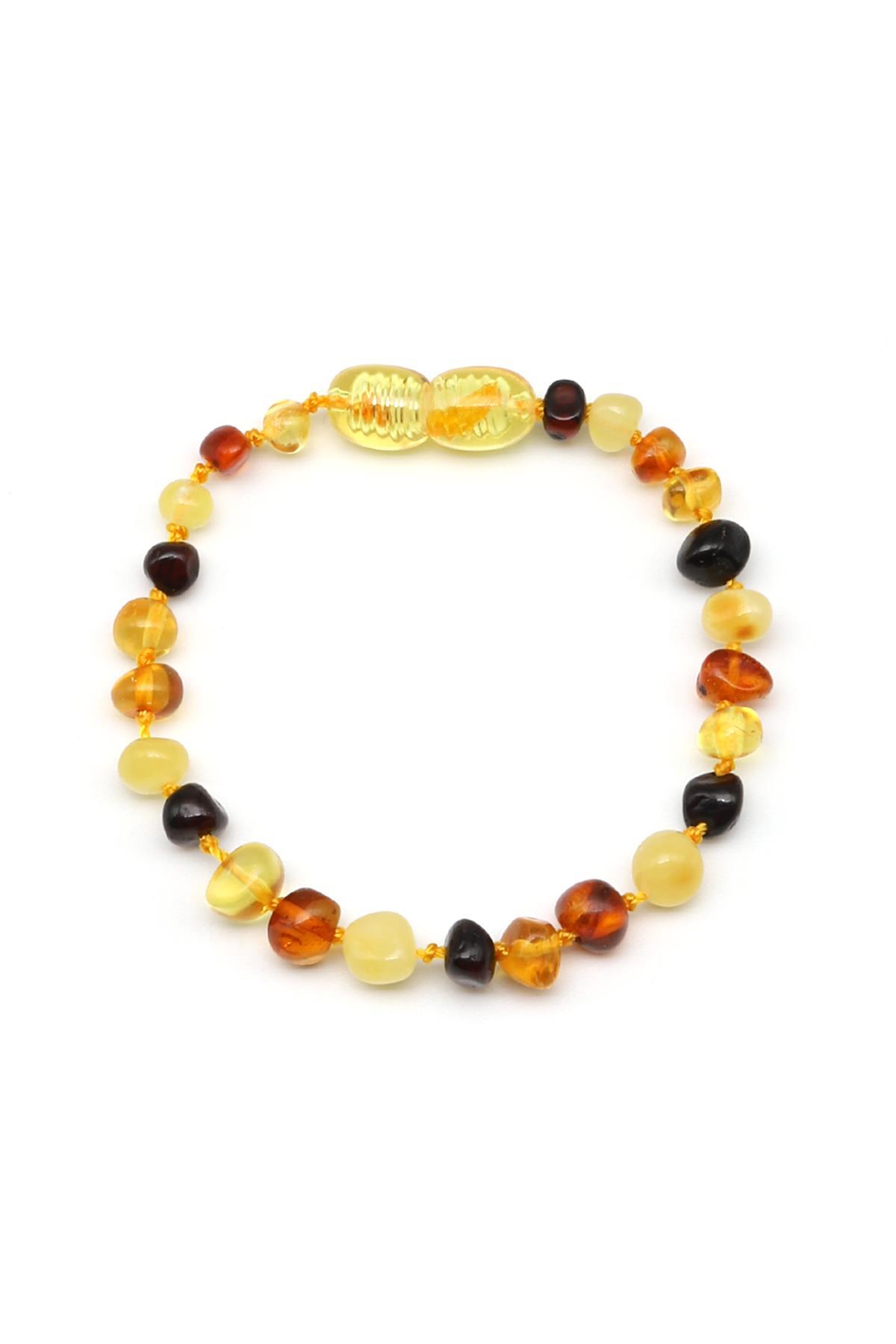 Damla Kehribar Bebek Diş Bileklik – 14 cm