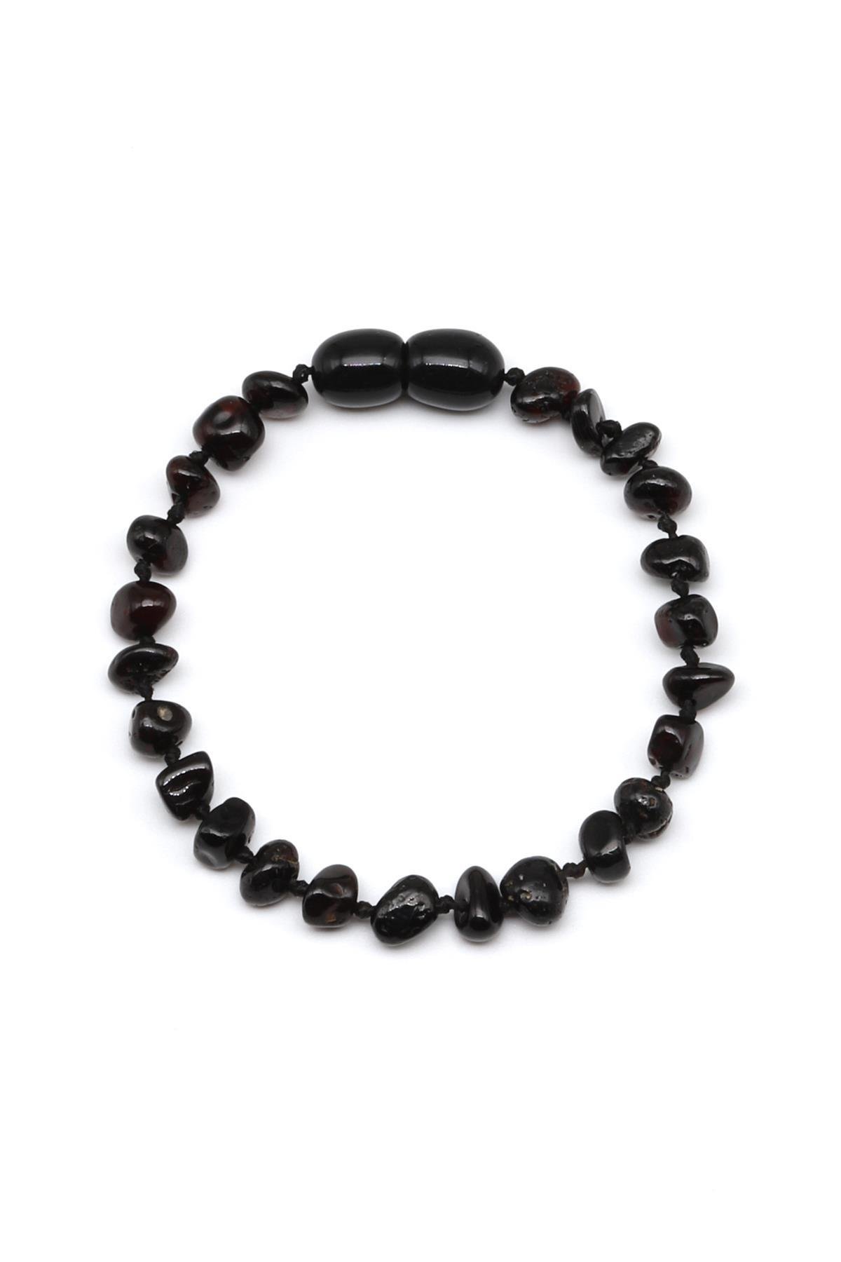 Damla Kehribar Bebek Diş Bileklik – 14 cm