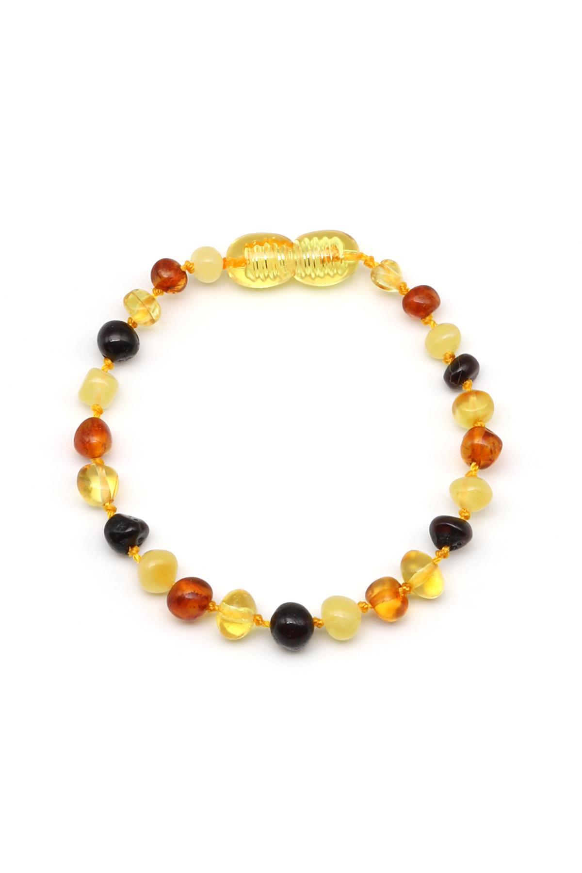 Damla Kehribar Bebek Diş Bileklik – 14 cm