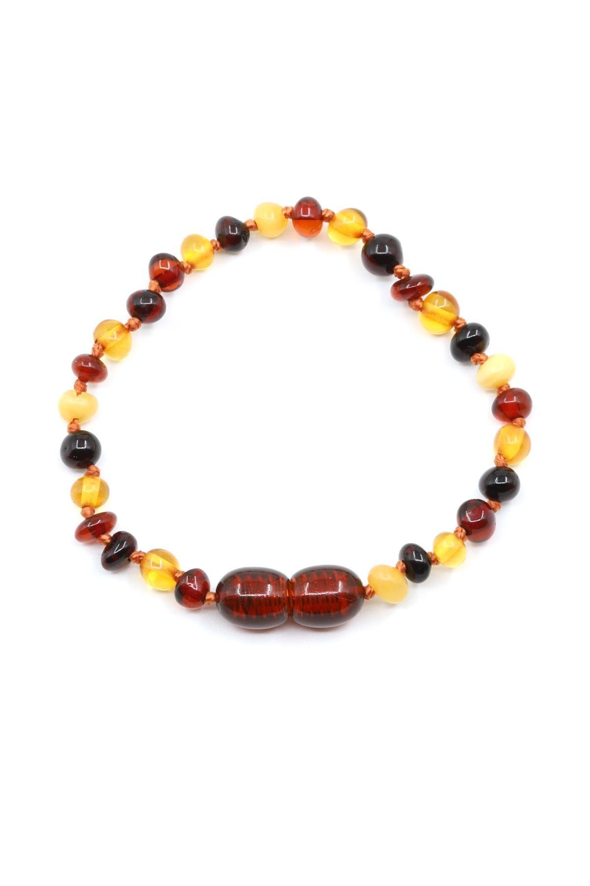 Damla Kehribar Bebek Diş Bileklik – 14 cm