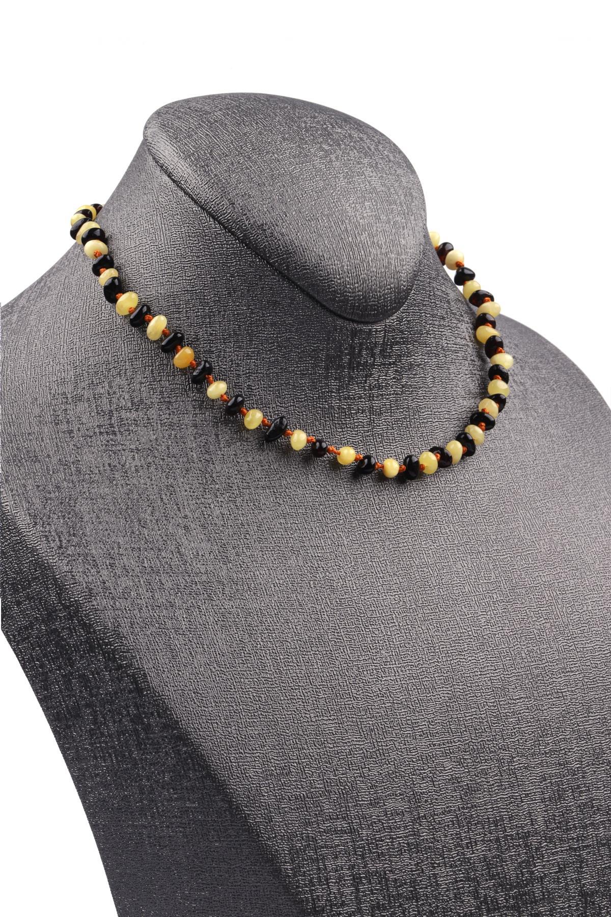 Damla Kehribar Bebek Diş Kolye – 30 cm