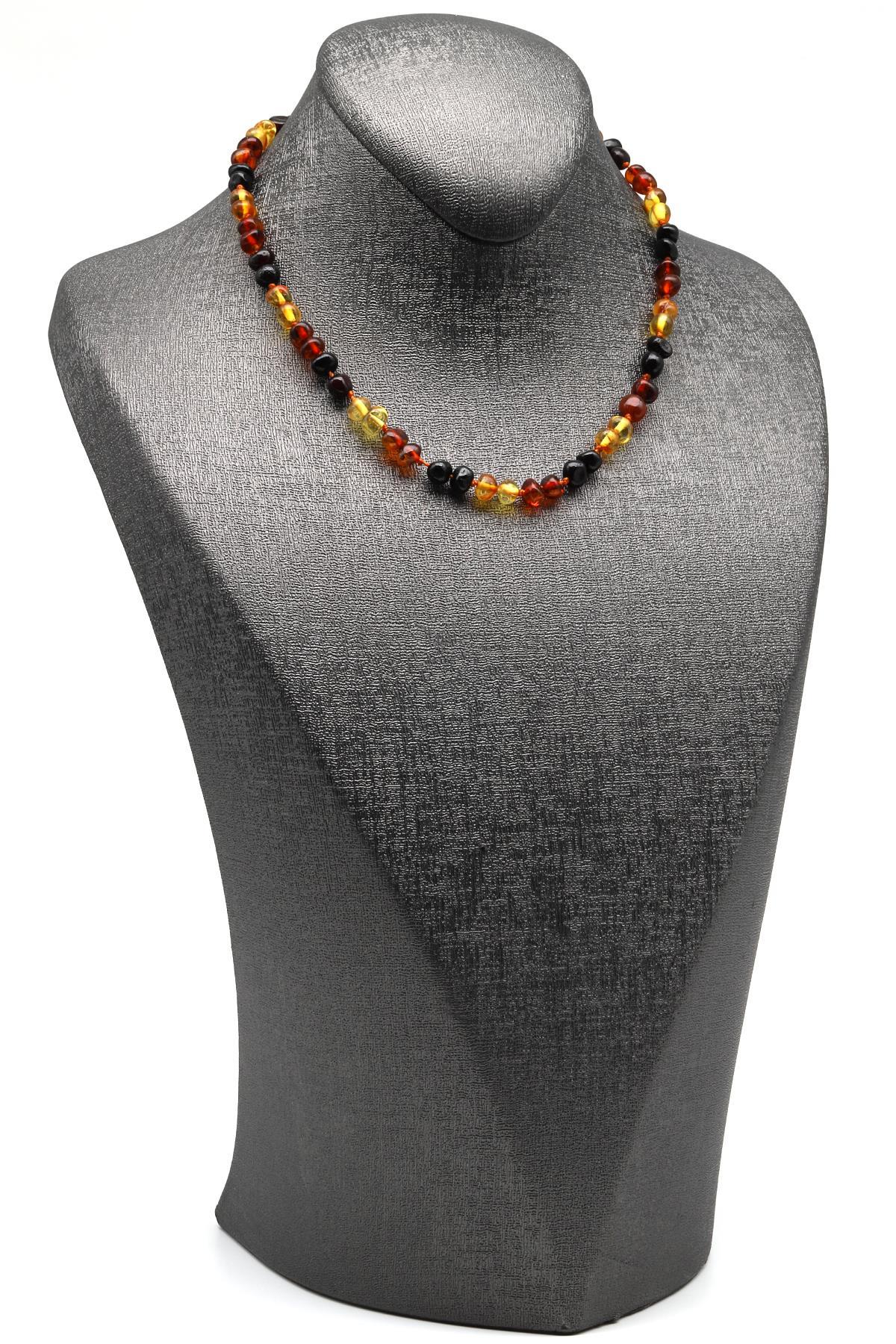 Damla Kehribar Bebek Diş Kolye - 32 cm