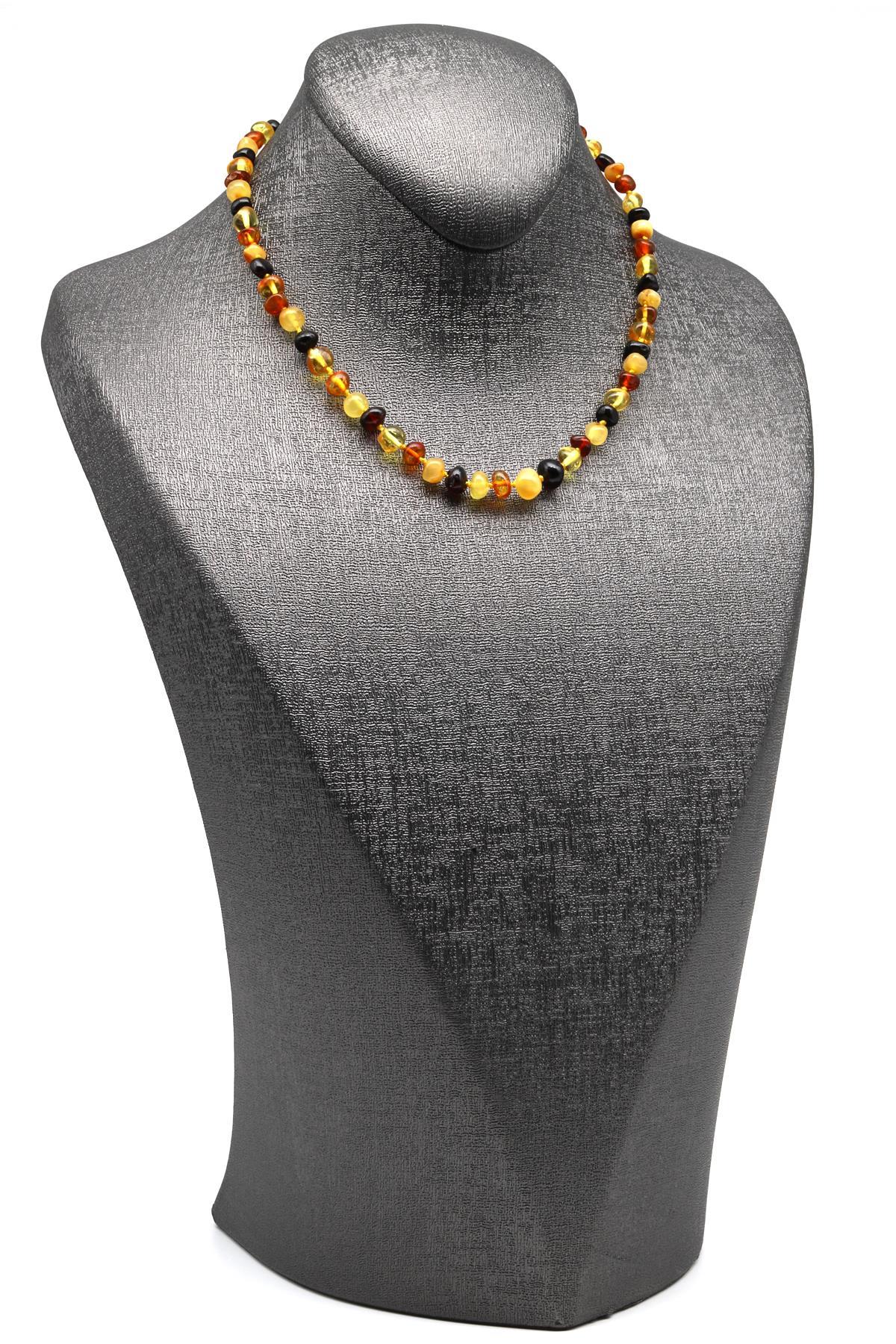 Damla Kehribar Bebek Diş Kolye - 32 cm