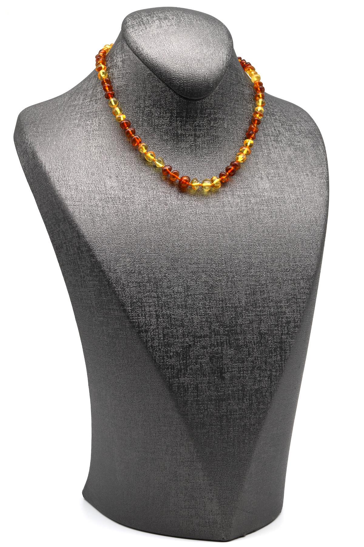 Damla Kehribar Bebek Diş Kolye - 32 cm