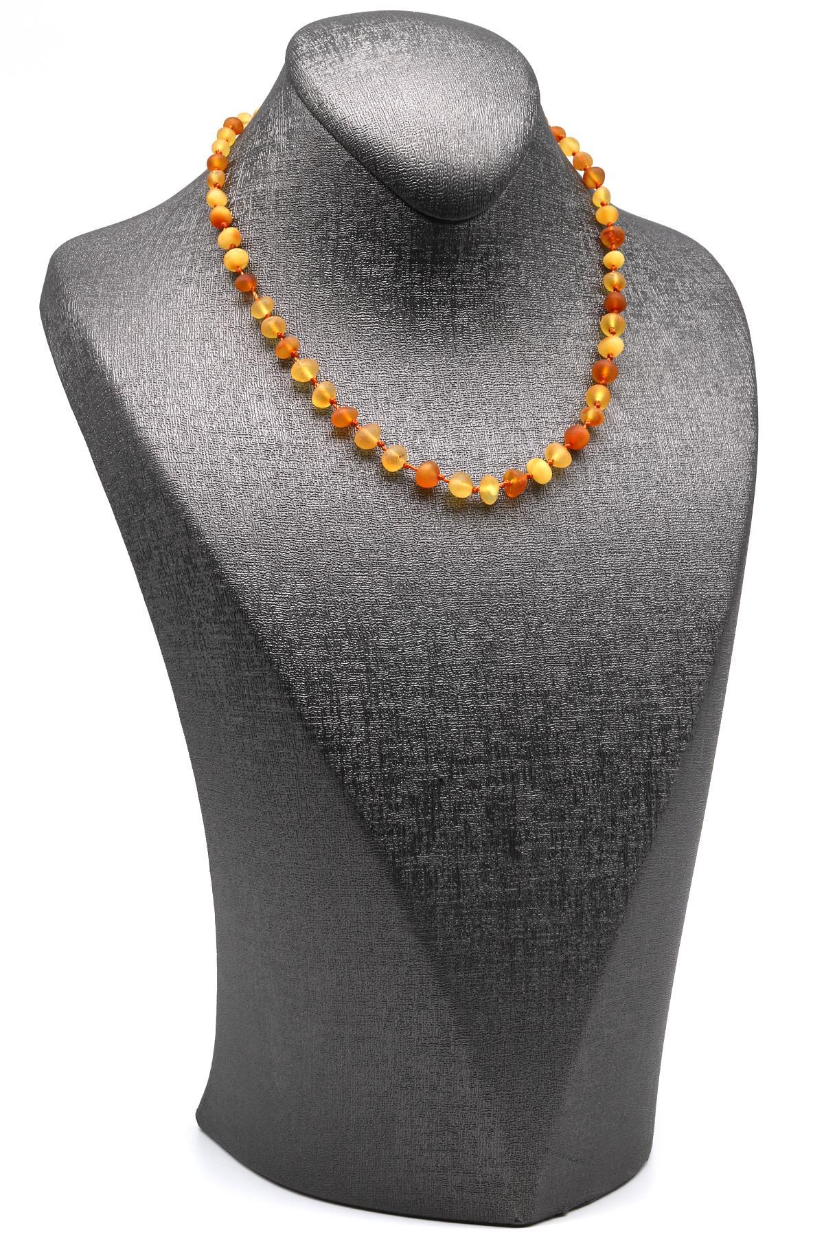 Damla Kehribar Bebek Diş Kolye - 32 cm