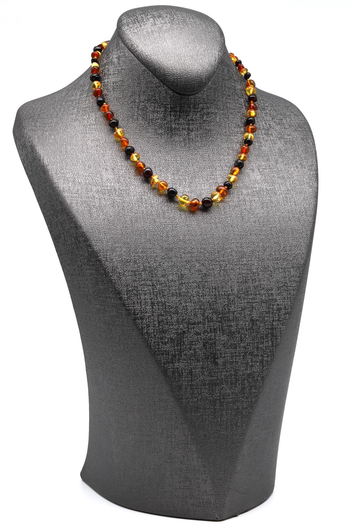 Damla Kehribar Bebek Diş Kolye - 32 cm