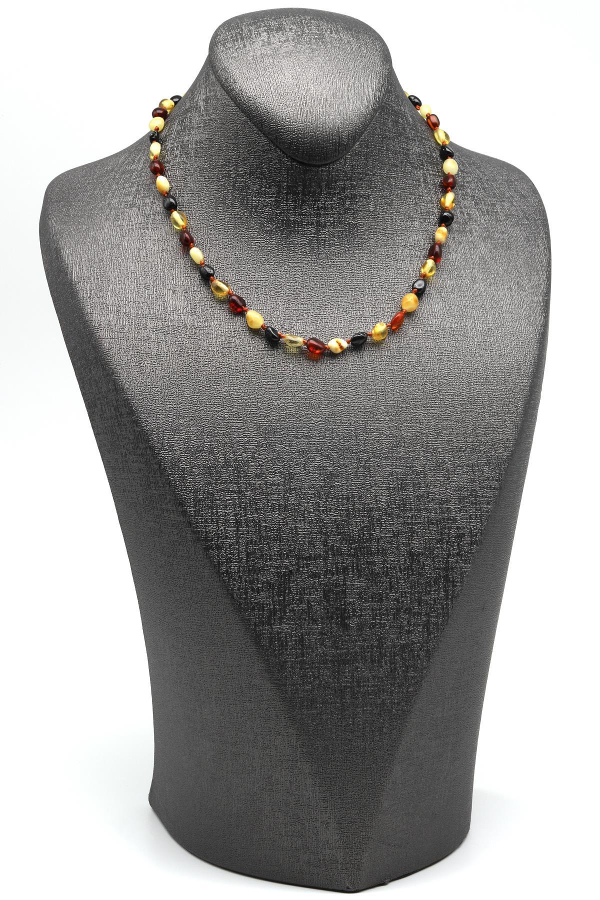 Damla Kehribar Bebek Diş Kolye – 34 cm