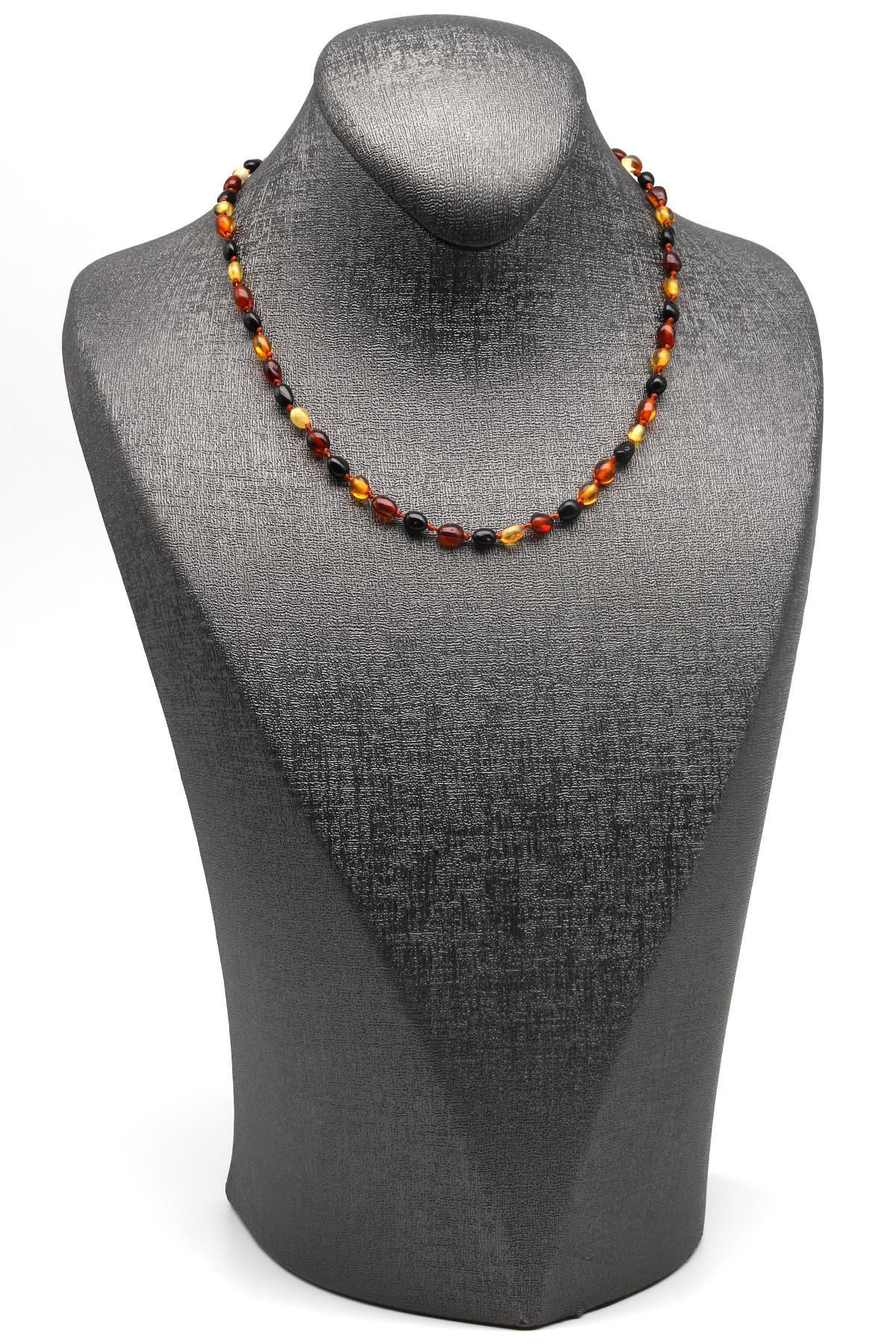 Damla Kehribar Bebek Diş Kolye – 34 cm