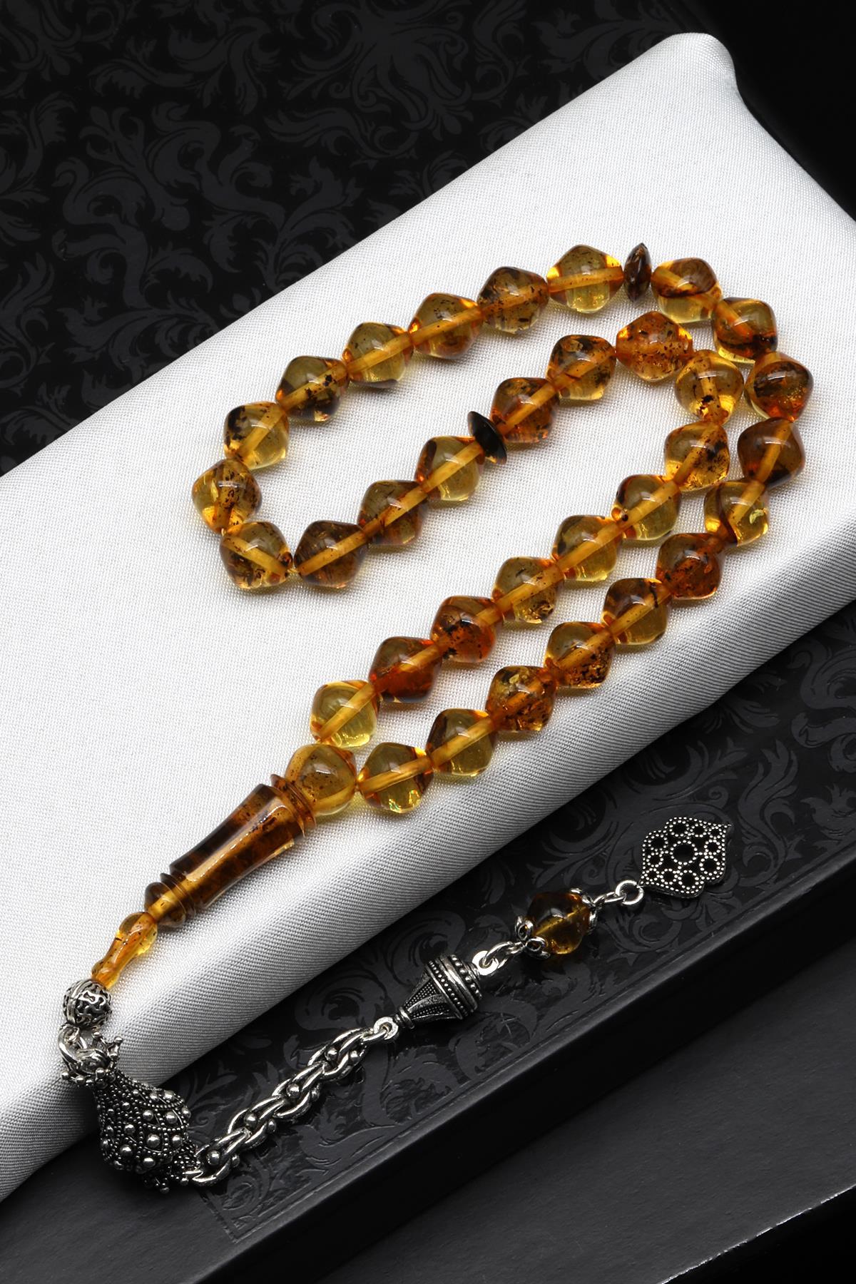 Damla Kehribar İstanbul Kesim Tesbih Litvanya Sertifikalı