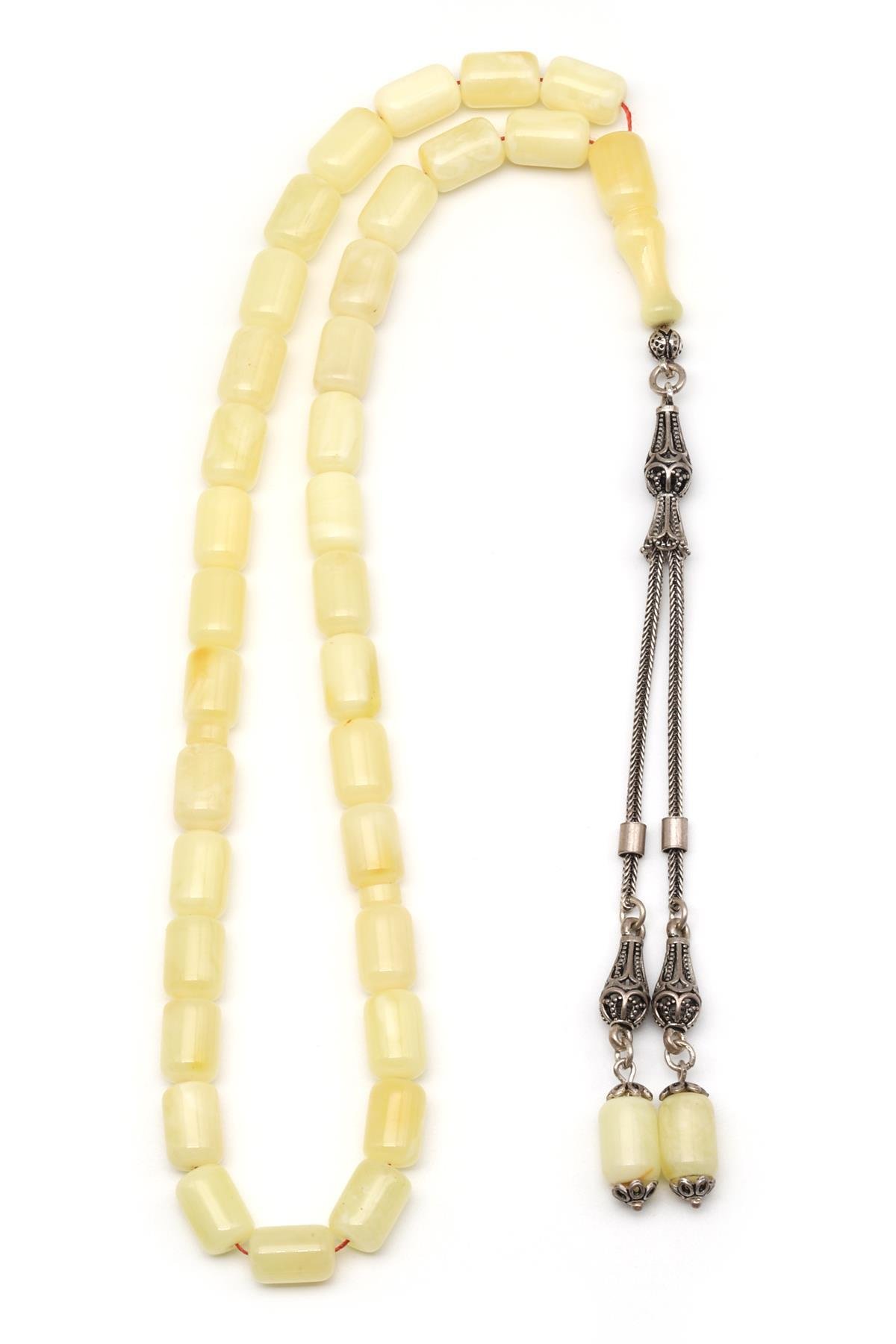 Damla Kehribar Kapsül Kesim Tesbih Litvanya Sertifikalı