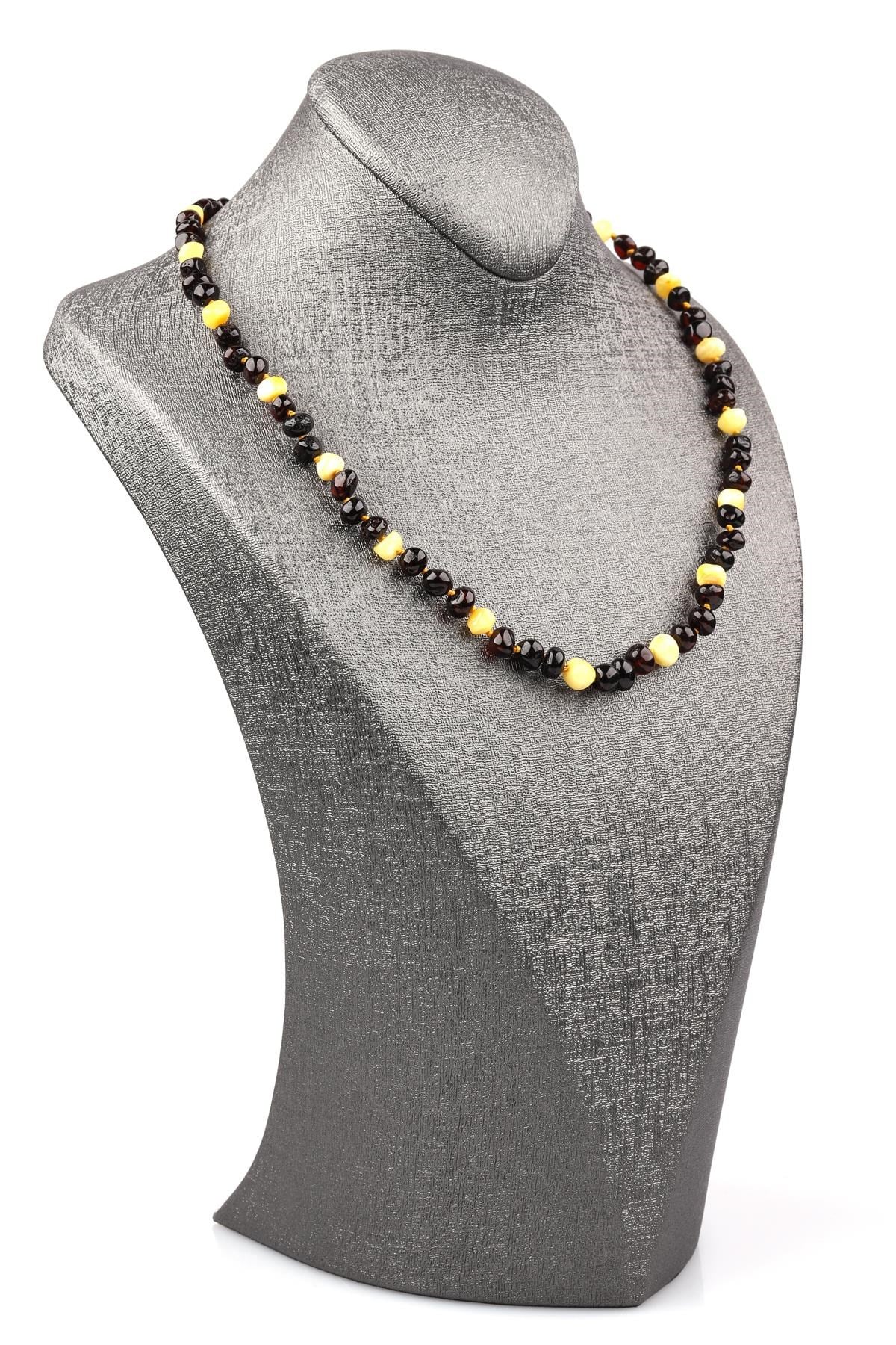 Damla Kehribar Kolye – 50 cm