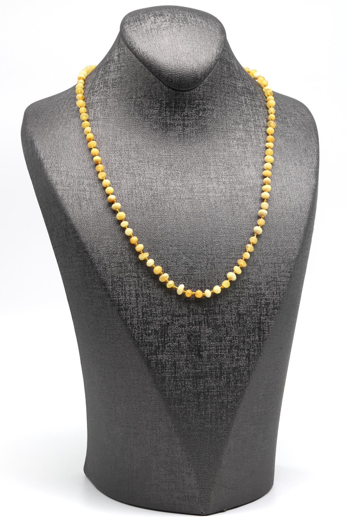 Damla Kehribar Kolye – 50 cm