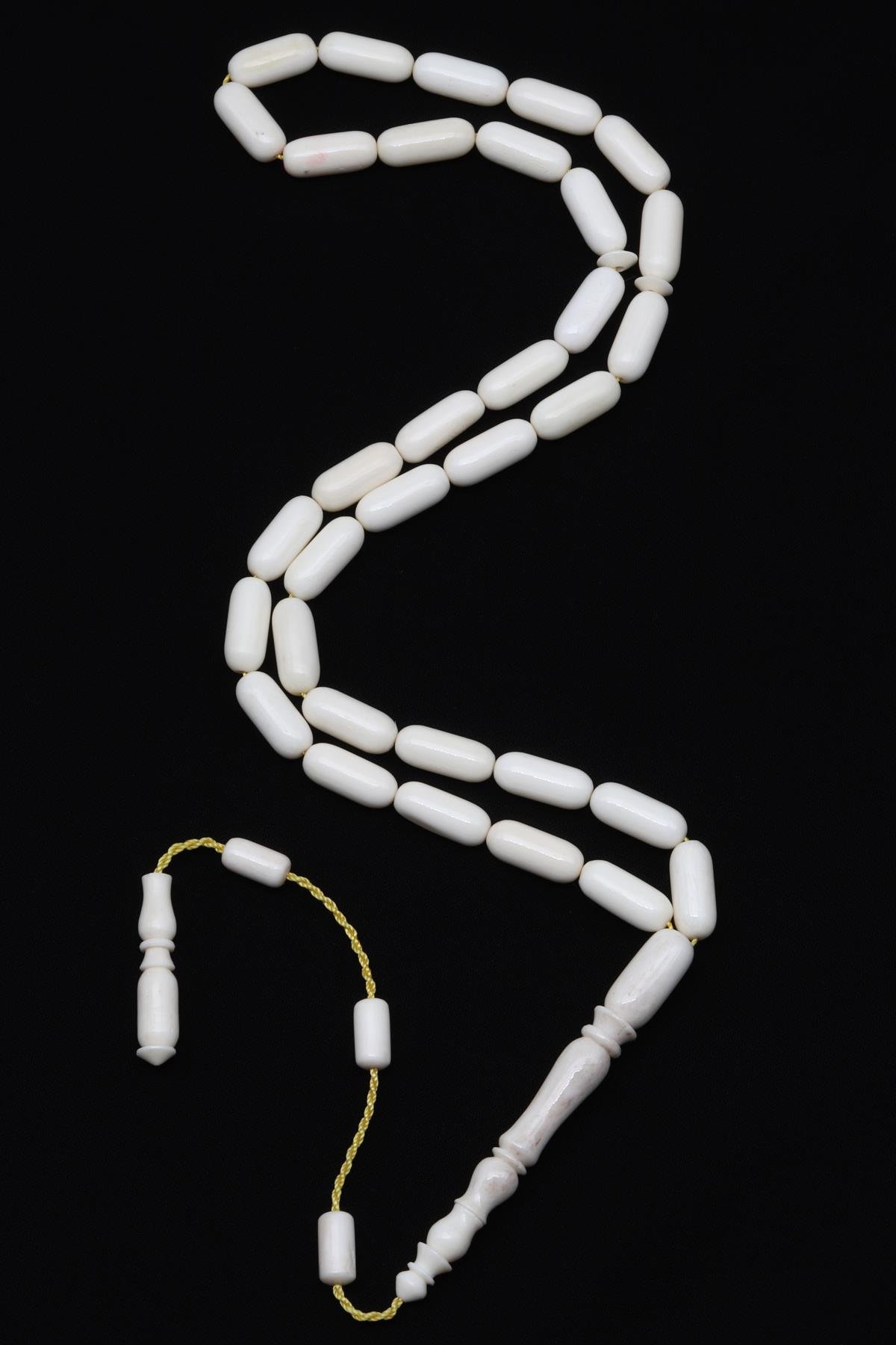 Deve Kuşu Kemiği Tesbih 6 x 14 mm Kapsül Kesim 