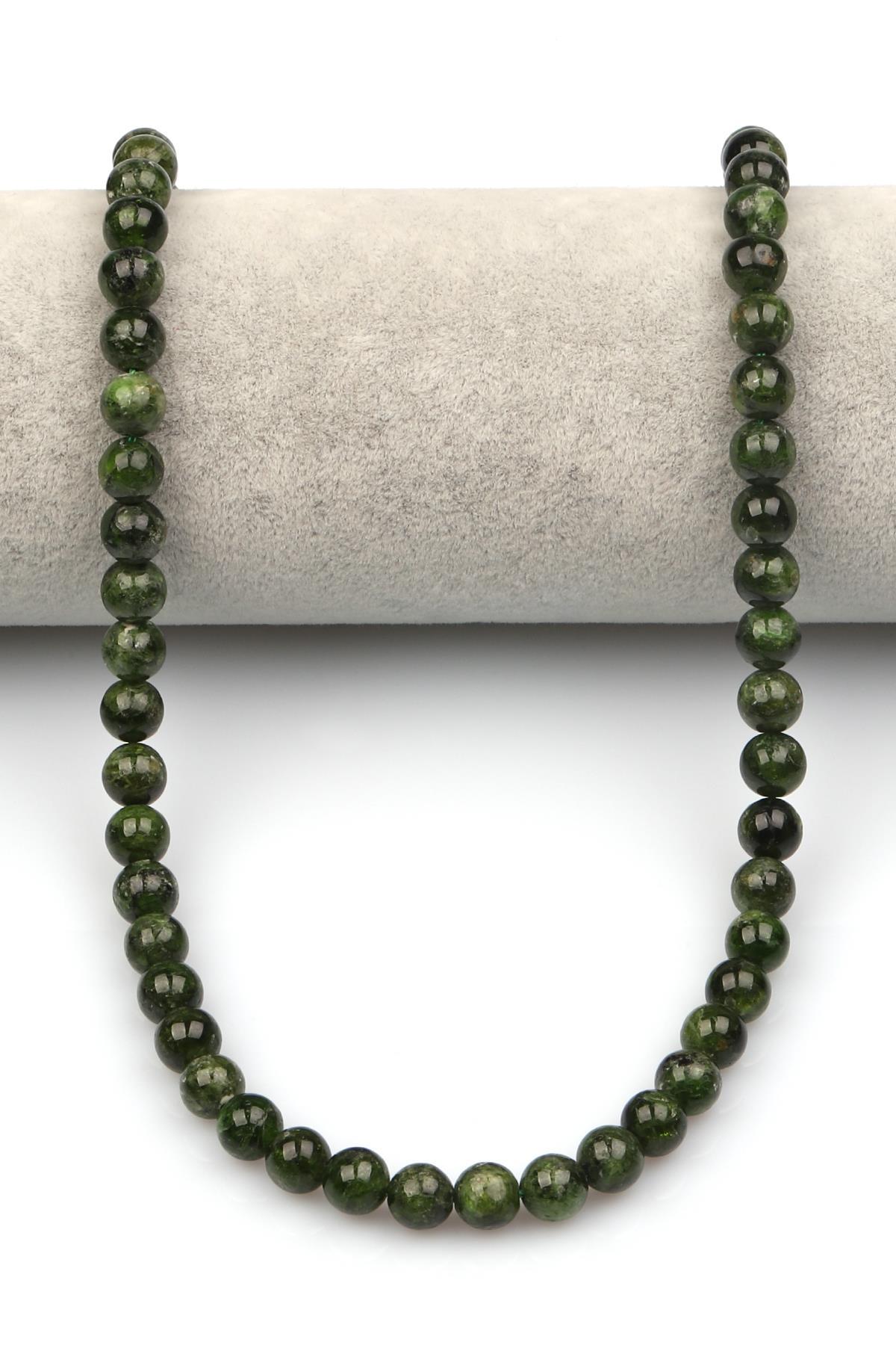 Diopsit Doğaltaş Dizi 7 mm Küre Kesim