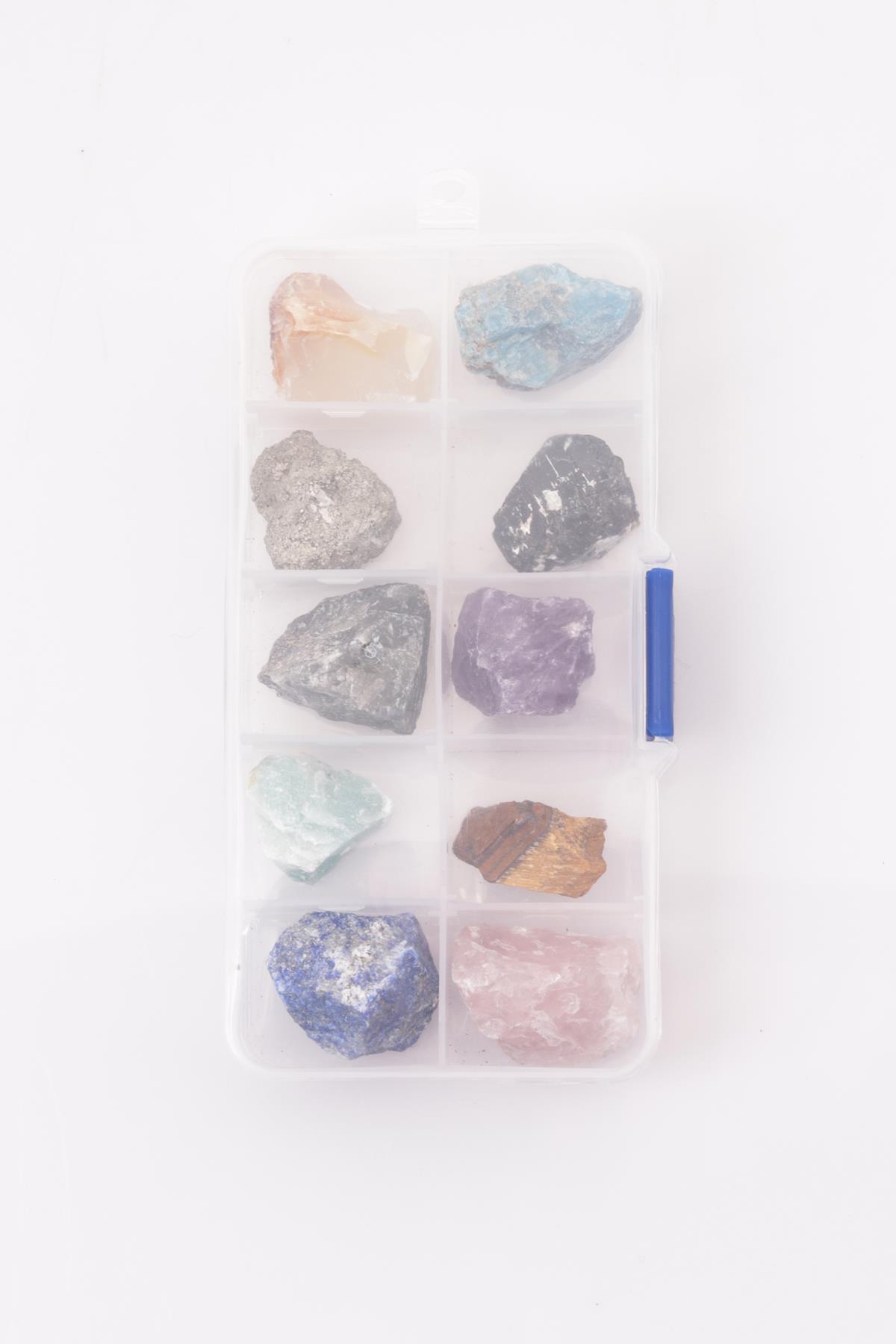 Doğal Taş Ham Parça 10'lu Set Kutulu