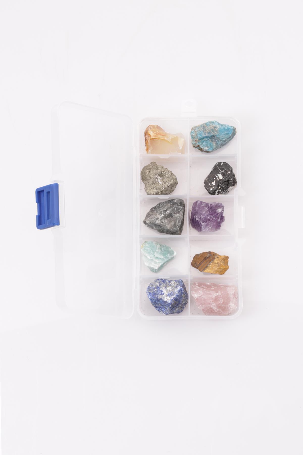 Doğal Taş Ham Parça 10'lu Set Kutulu