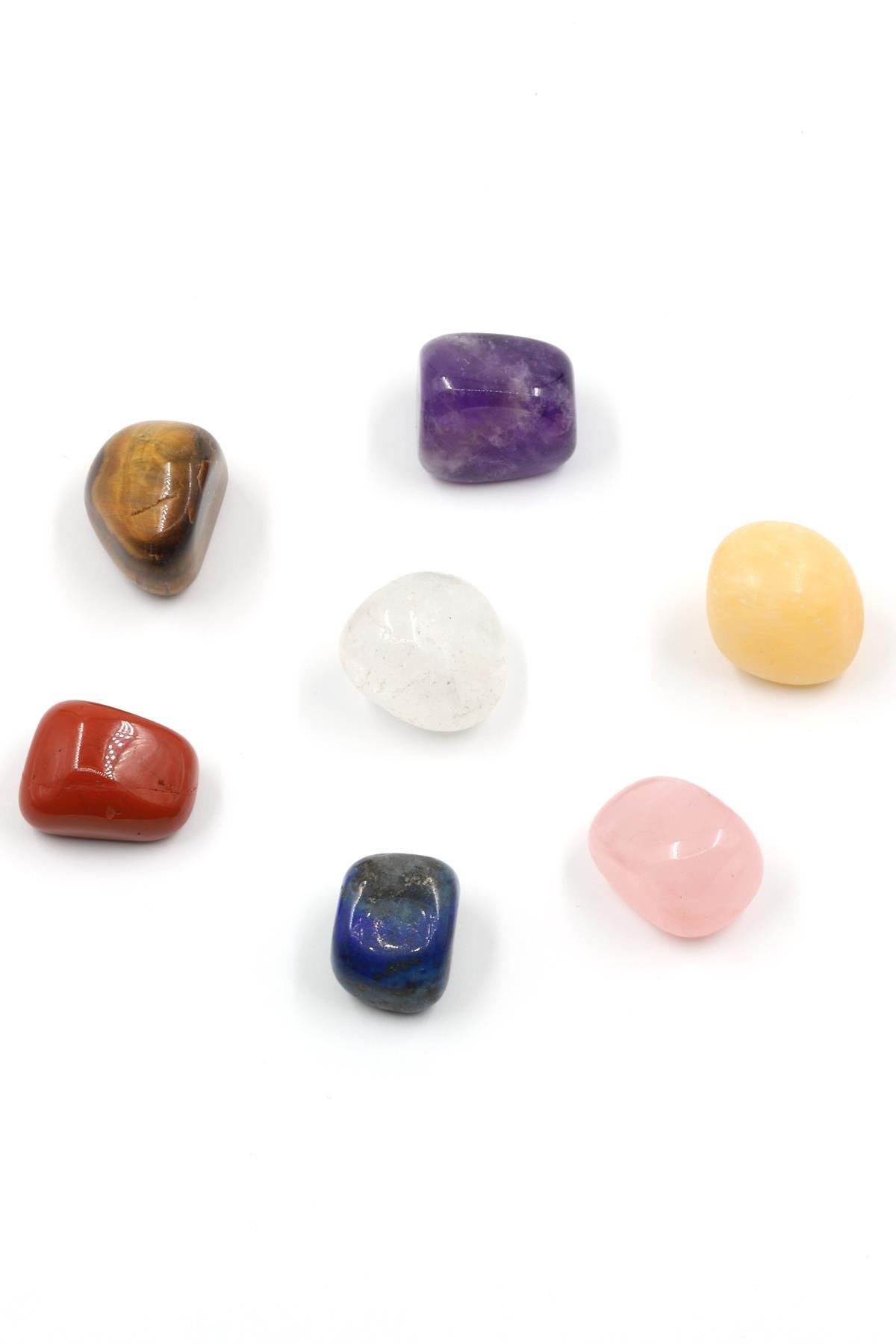 Doğal Taş Tamburlanmış Parça 7’li Set