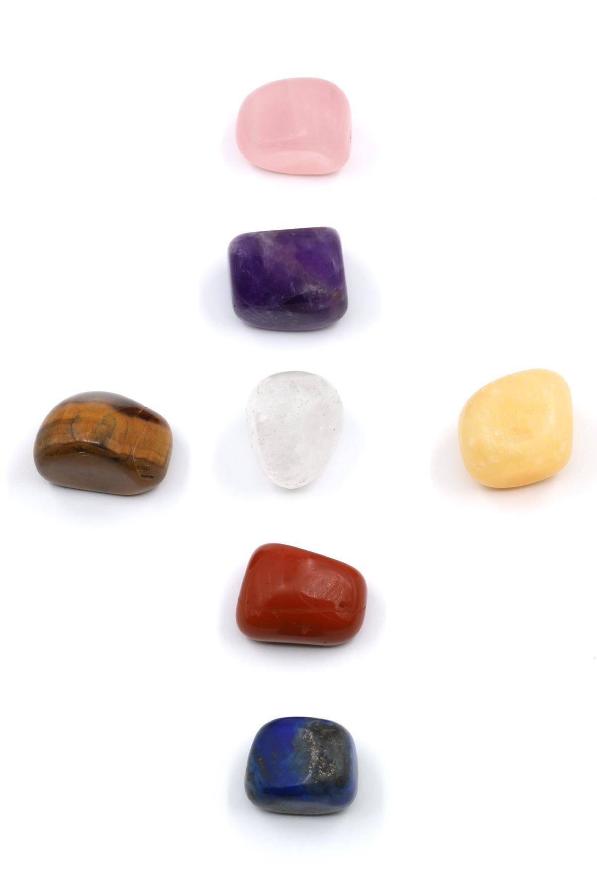 Doğal Taş Tamburlanmış Parça 7’li Set