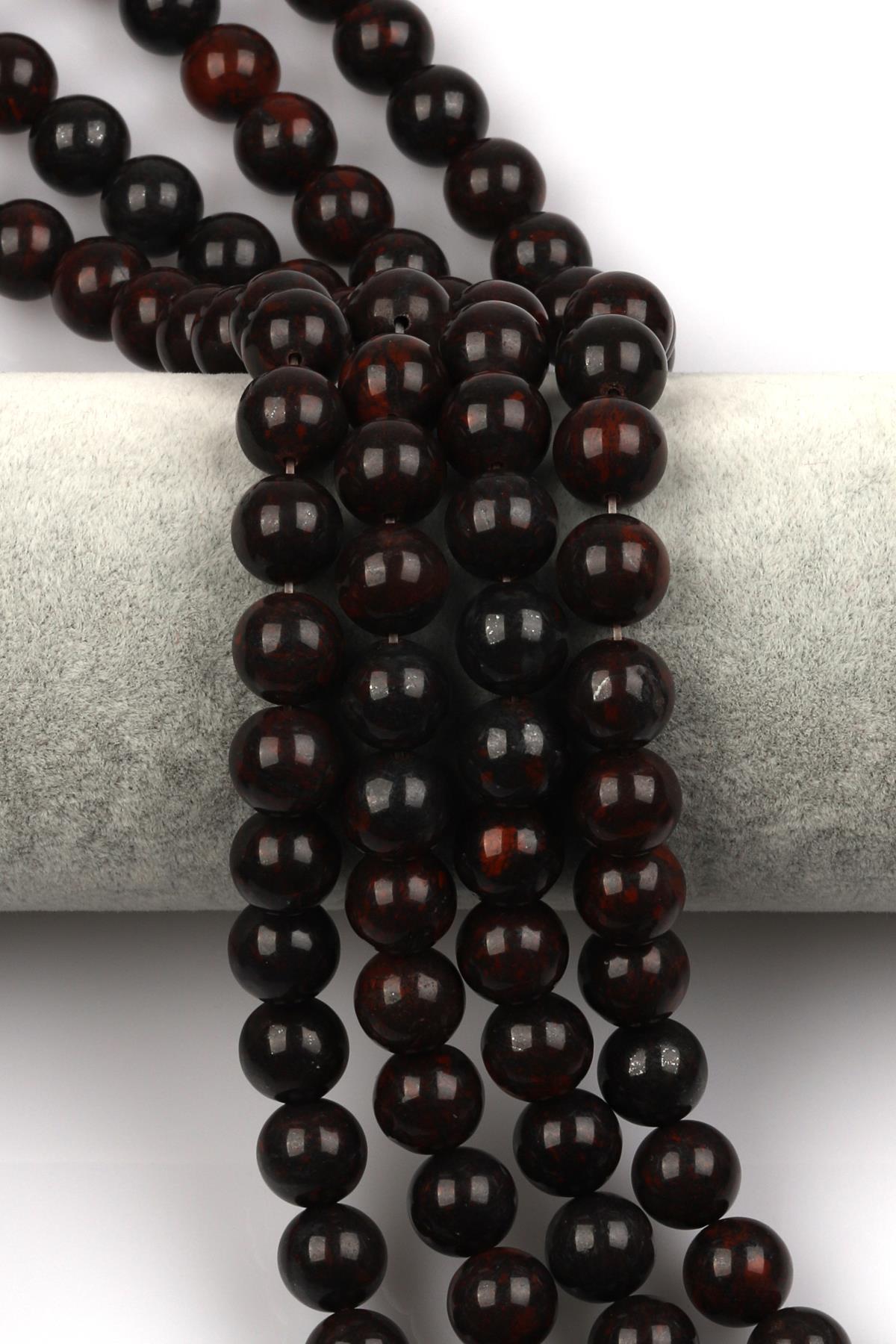 Dragon Jasper Doğal Taş Dizi 10 mm Küre Kesim