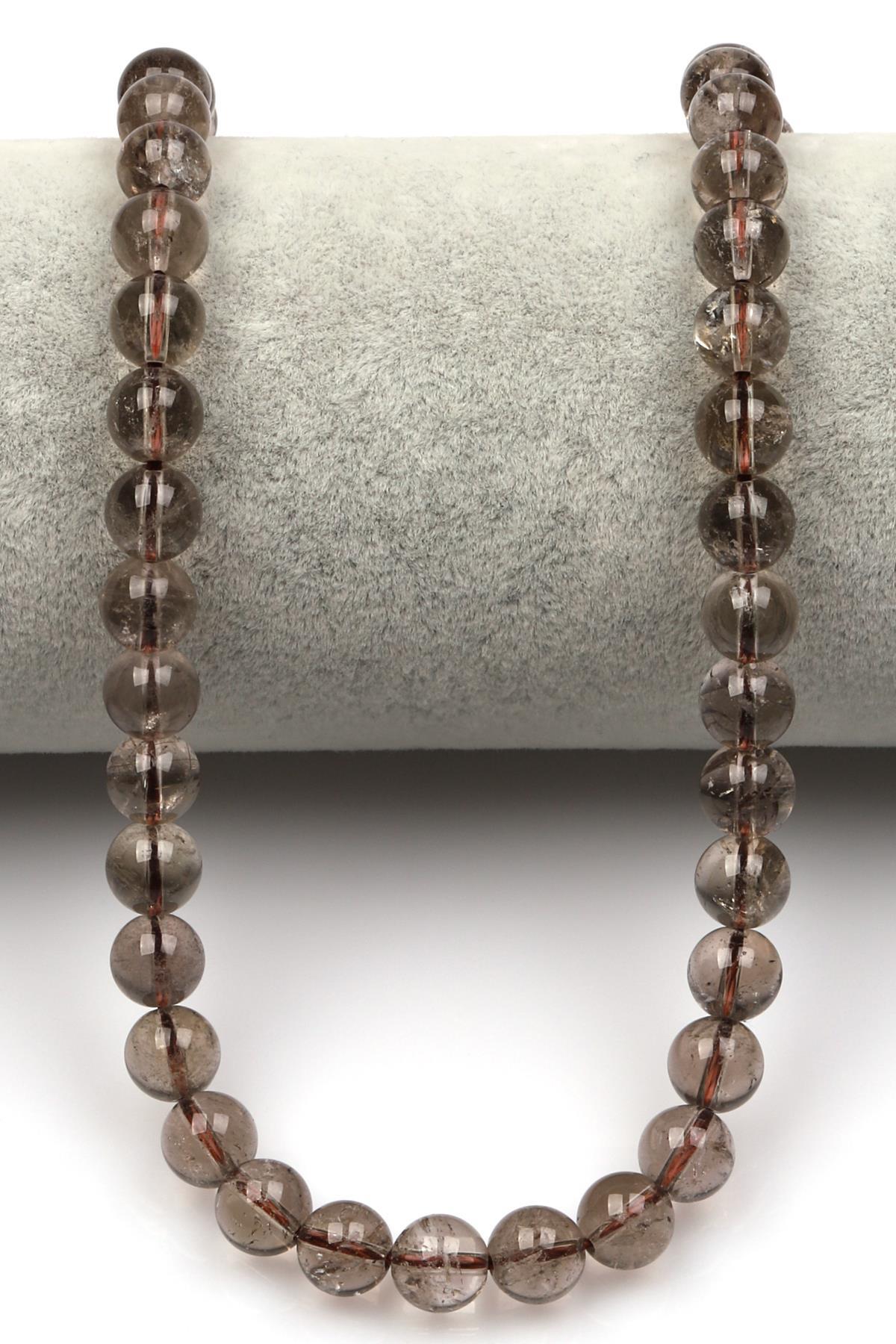 Dumanlı Kuvars (A Kalite) Doğal Taş Dizi 8 mm Küre Kesim