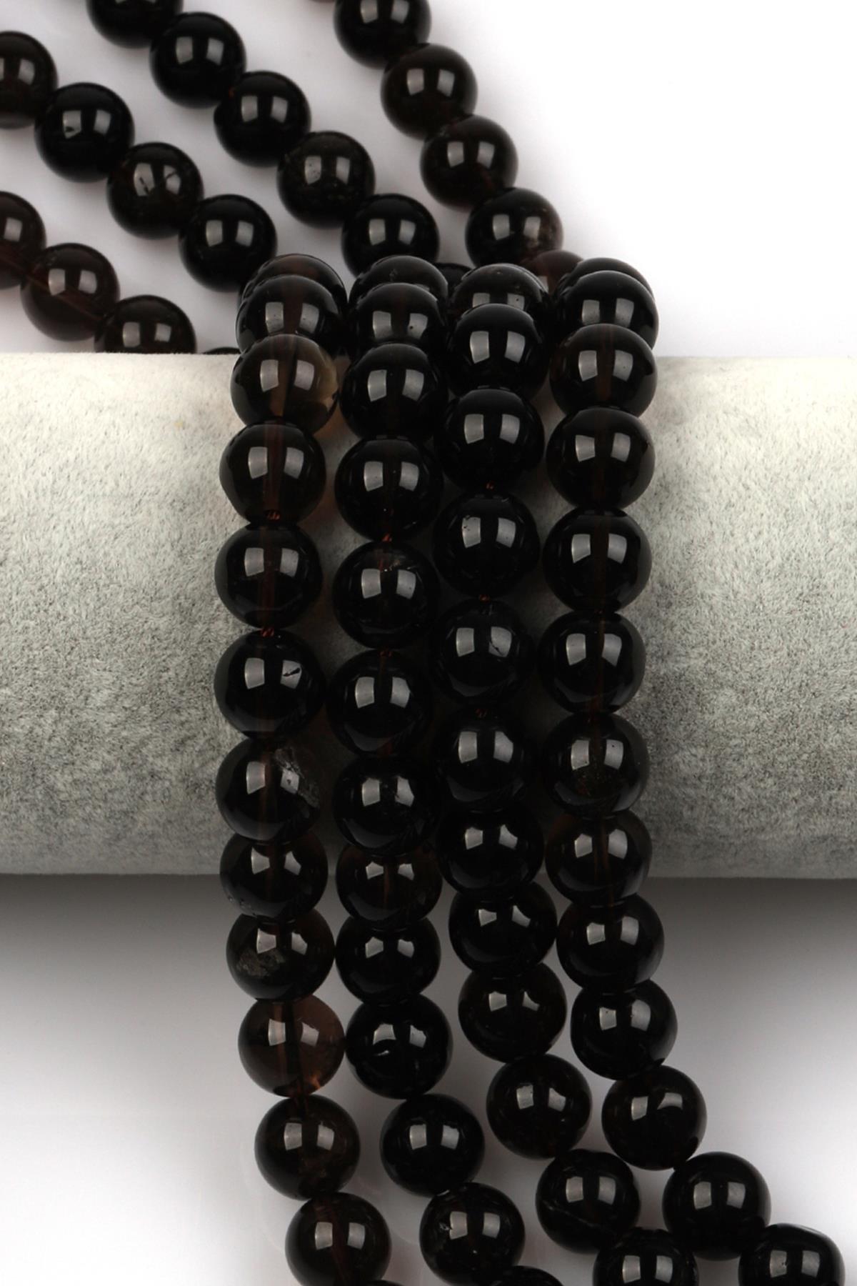 Dumanlı Kuvars Doğal Taş Dizi 10 mm Küre Kesim