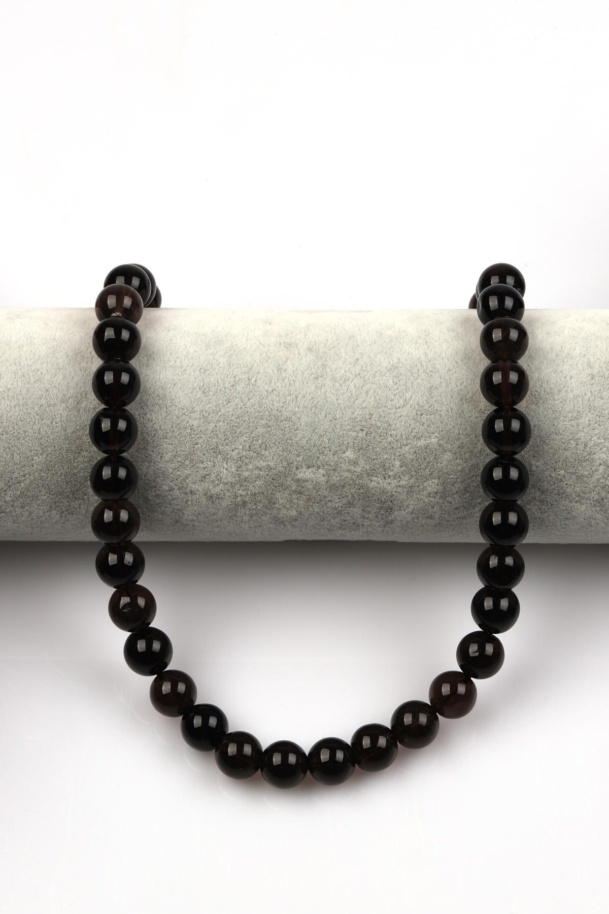 Dumanlı Kuvars Doğal Taş Dizi 10 mm Küre Kesim