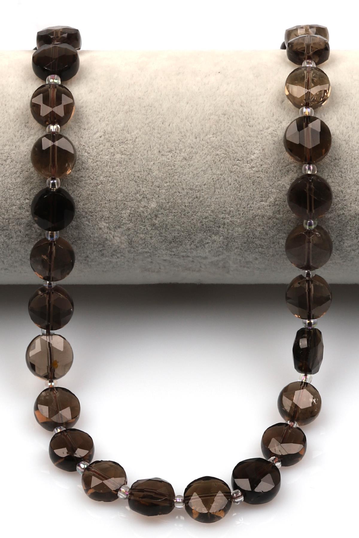 Dumanlı Kuvars Doğal Taş Dizi 5 x 10 mm Yassı Kesim