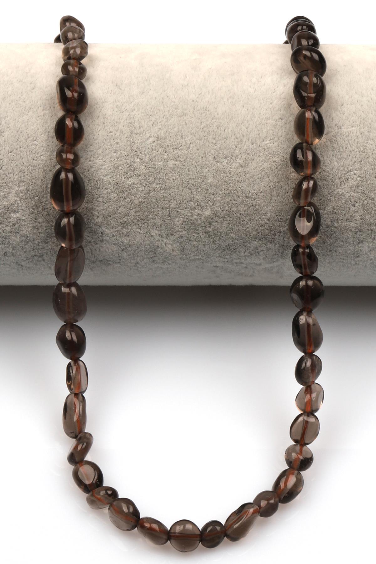 Dumanlı Kuvars Doğal Taş Dizi 6 x 8 mm Mercimek Kesim