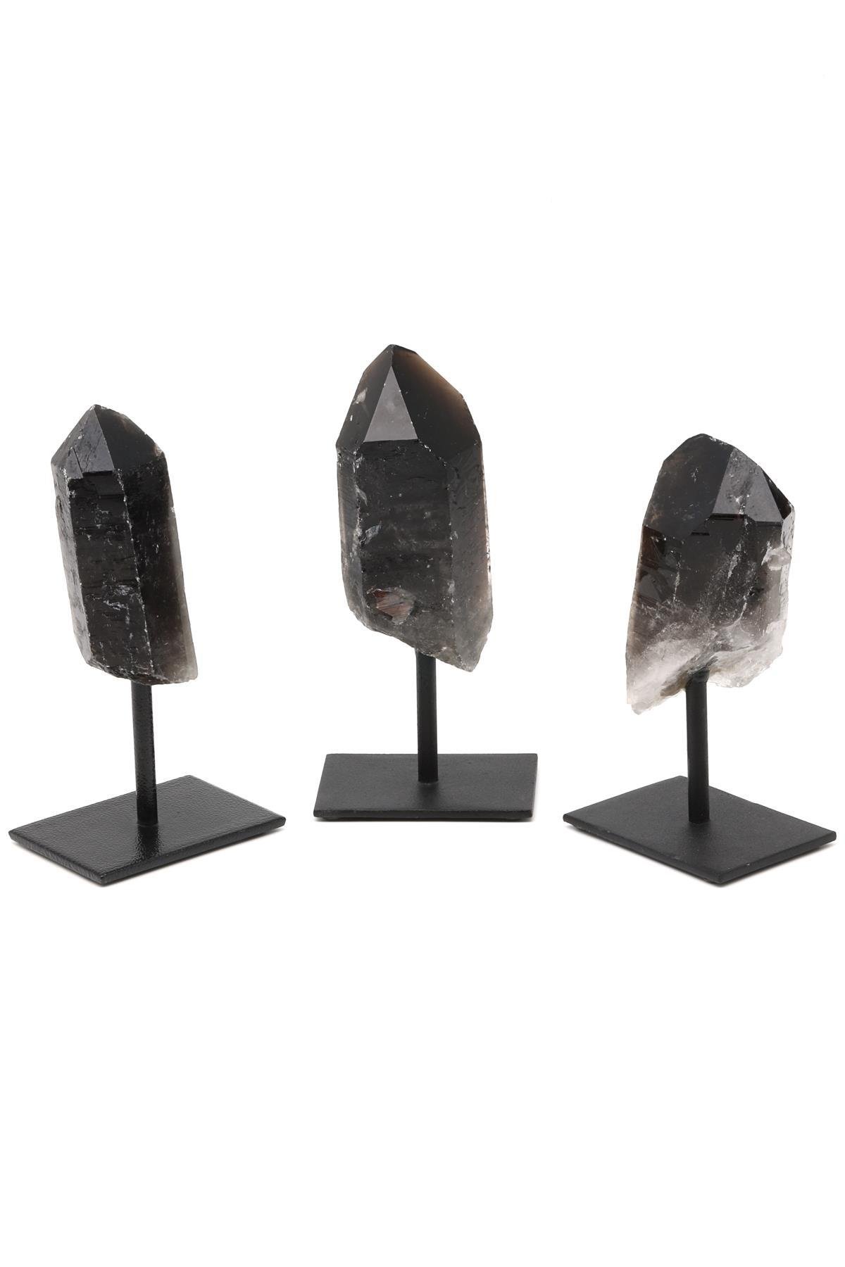 Dumanlı Kuvars Doğal Taş Standlı Ham Parça