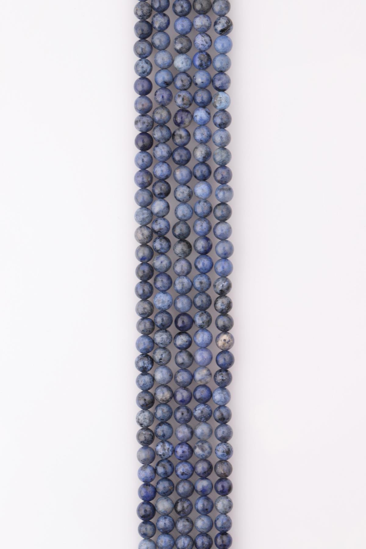 Dumortierit Doğal Taş Dizi 6 mm Küre Kesim