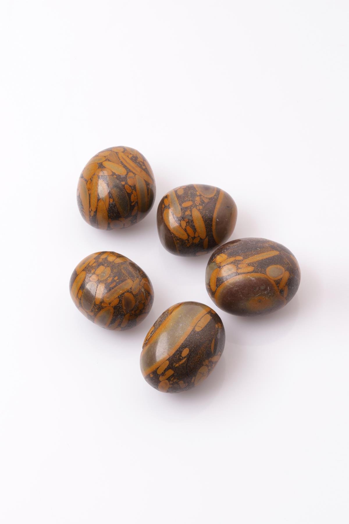 Fil Jasper Doğal Taş Tamburlanmış Parça - Tımbıl