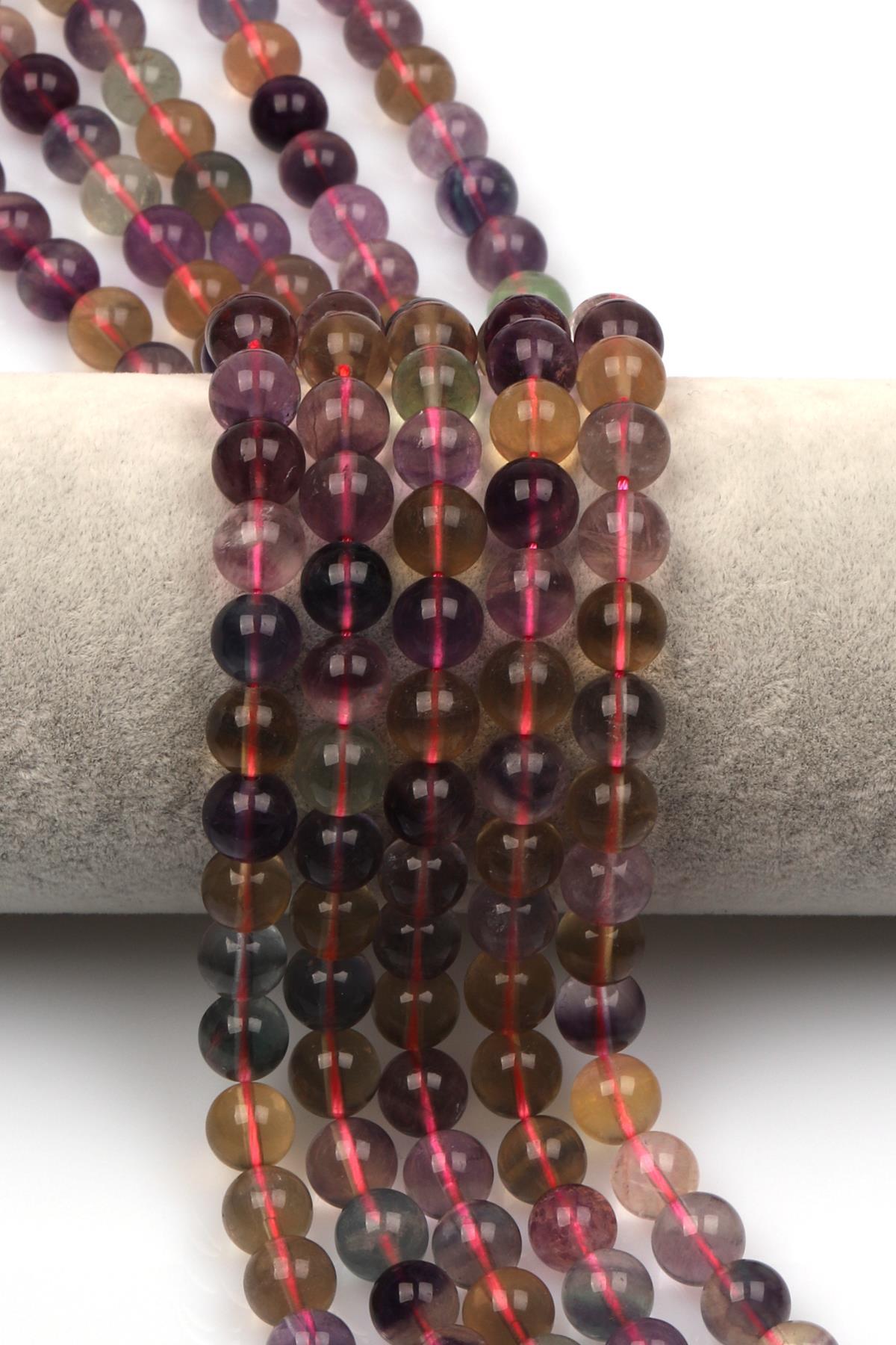 Florit (A Kalite)  Doğal Taş Dizi 8 mm Küre Kesim